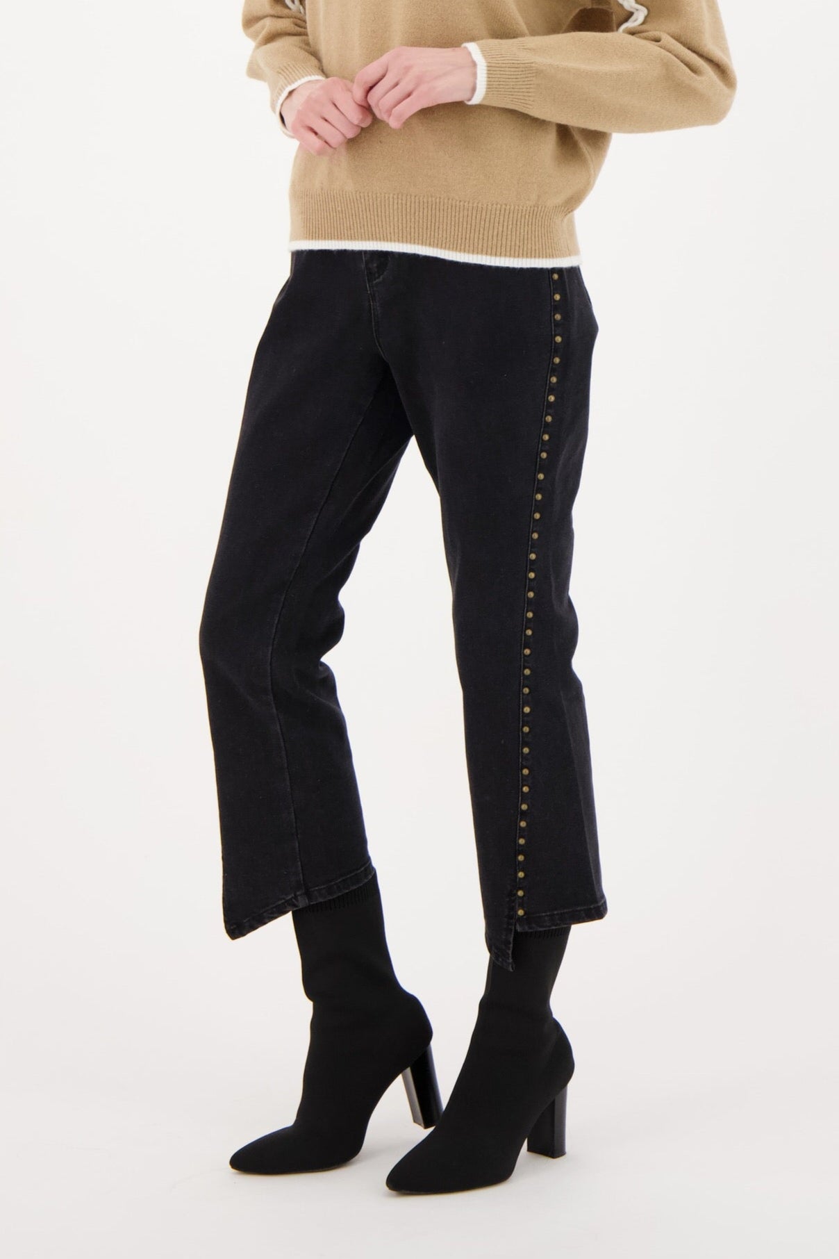 Studded Denim Pant