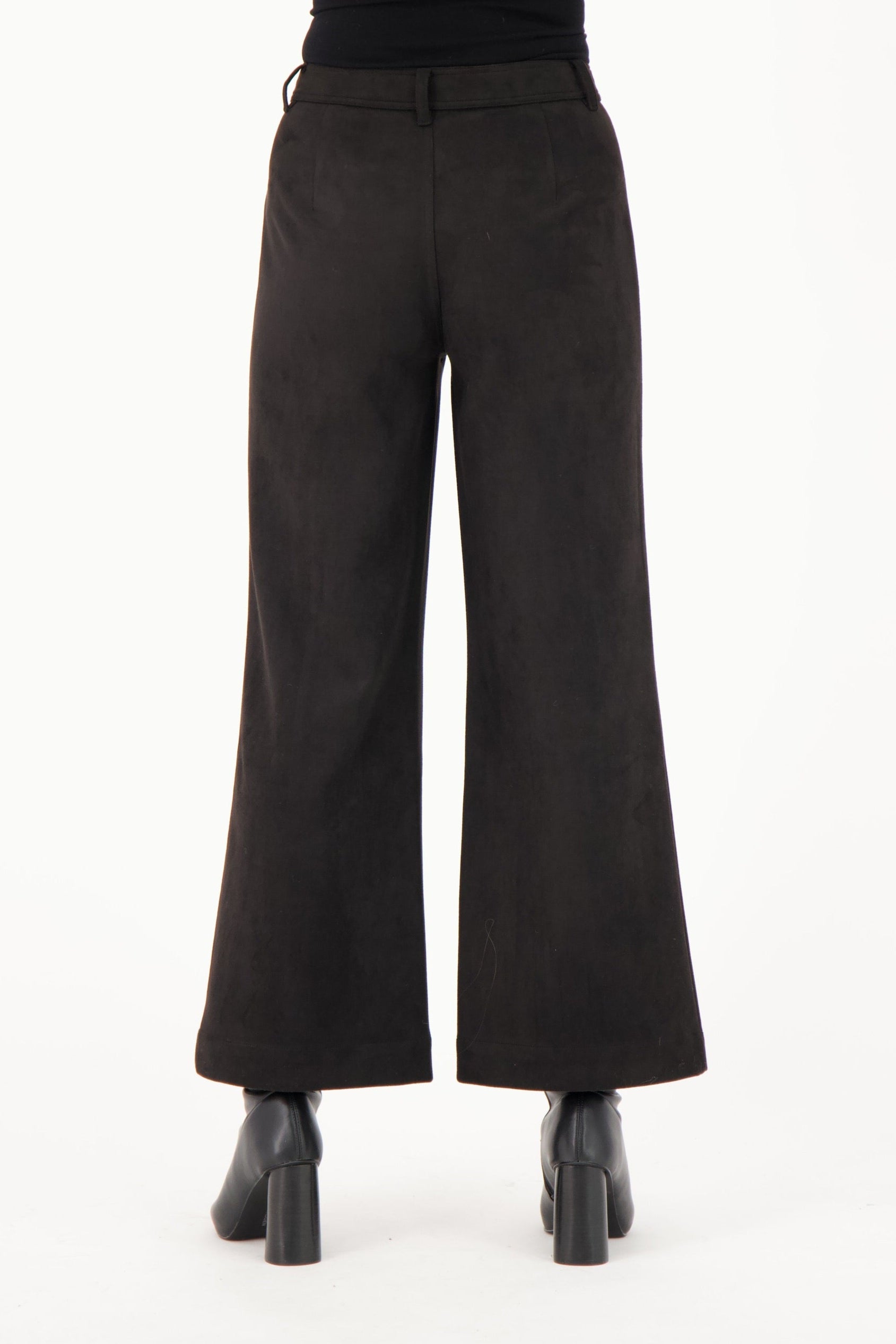 Heart Chain Pocket Faux Suede Pant