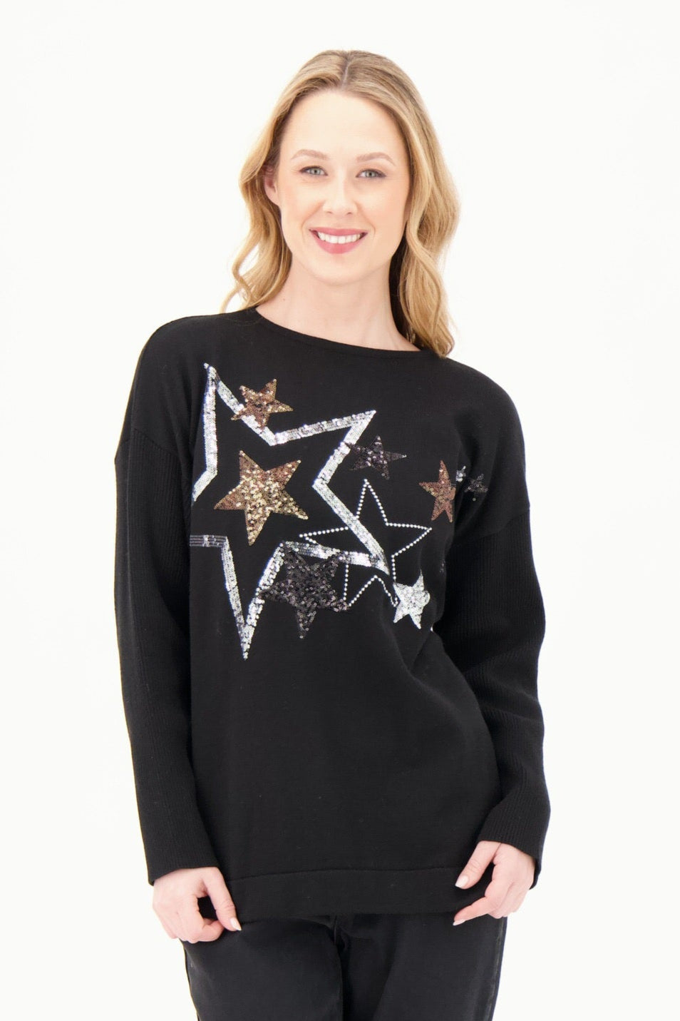 Sequin Star Sweater
