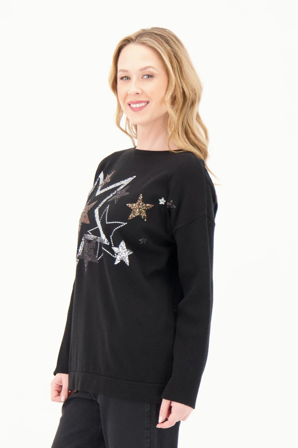 Sequin Star Sweater