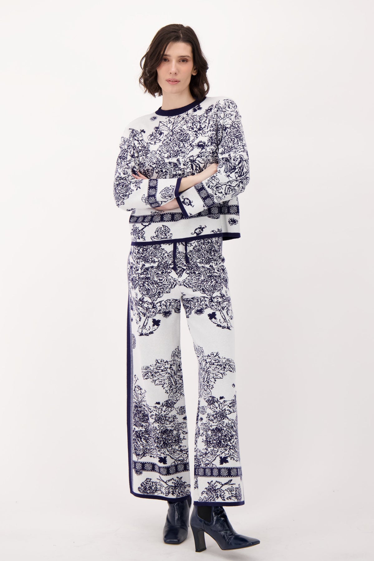 Jacquard Boxy Fit Sweater