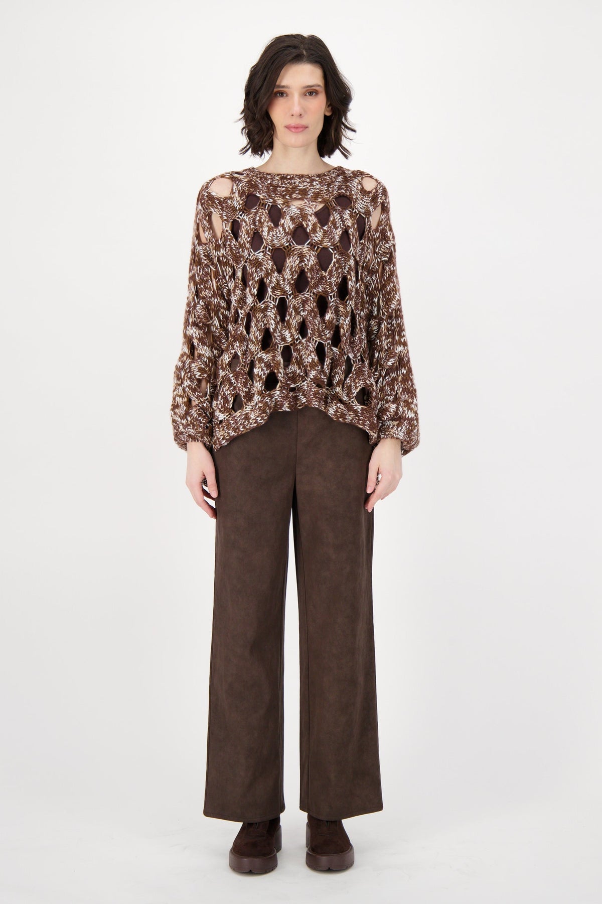 Vegan Nubuck Straight Leg Pant