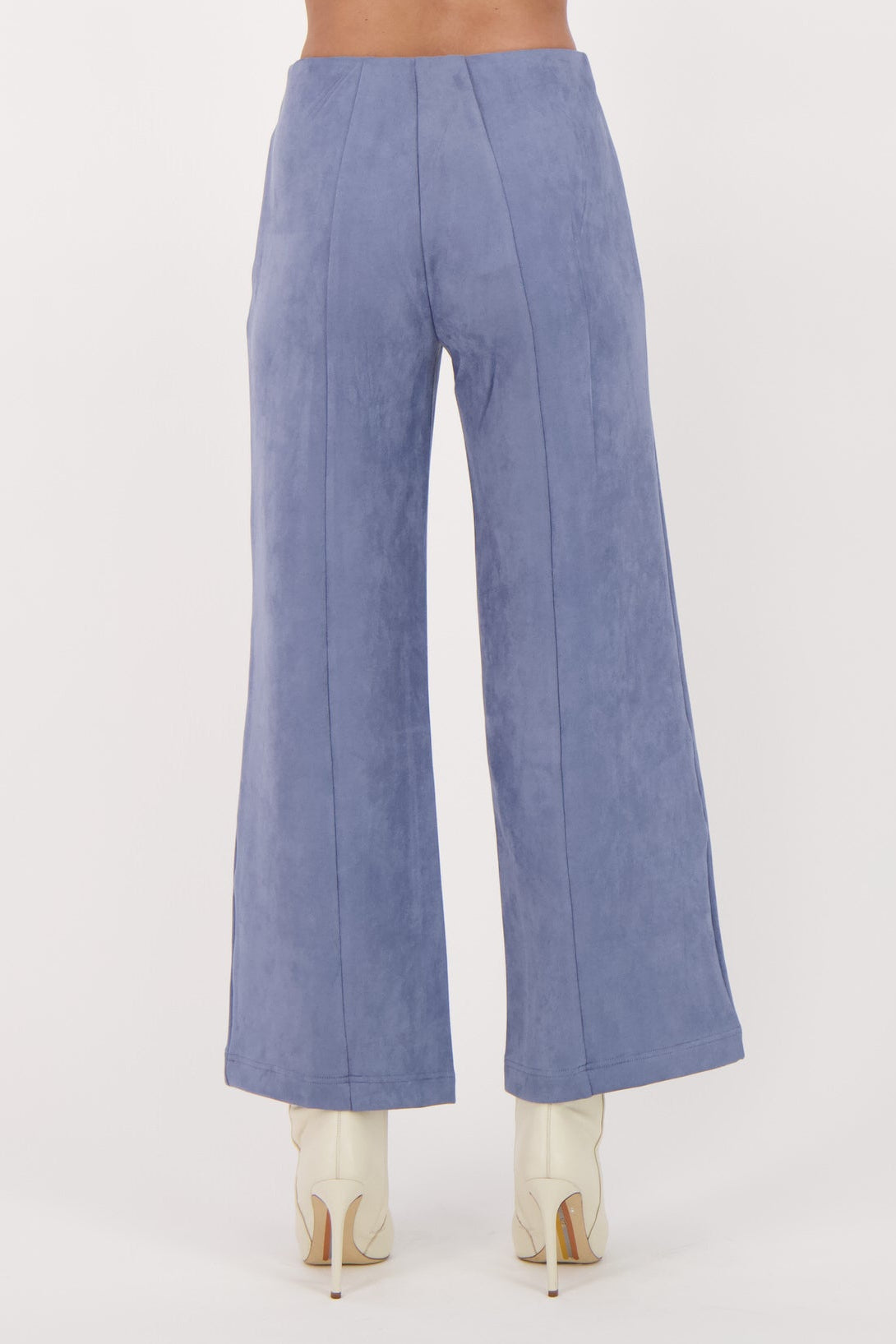 Wide Leg Vegan Suede Pant