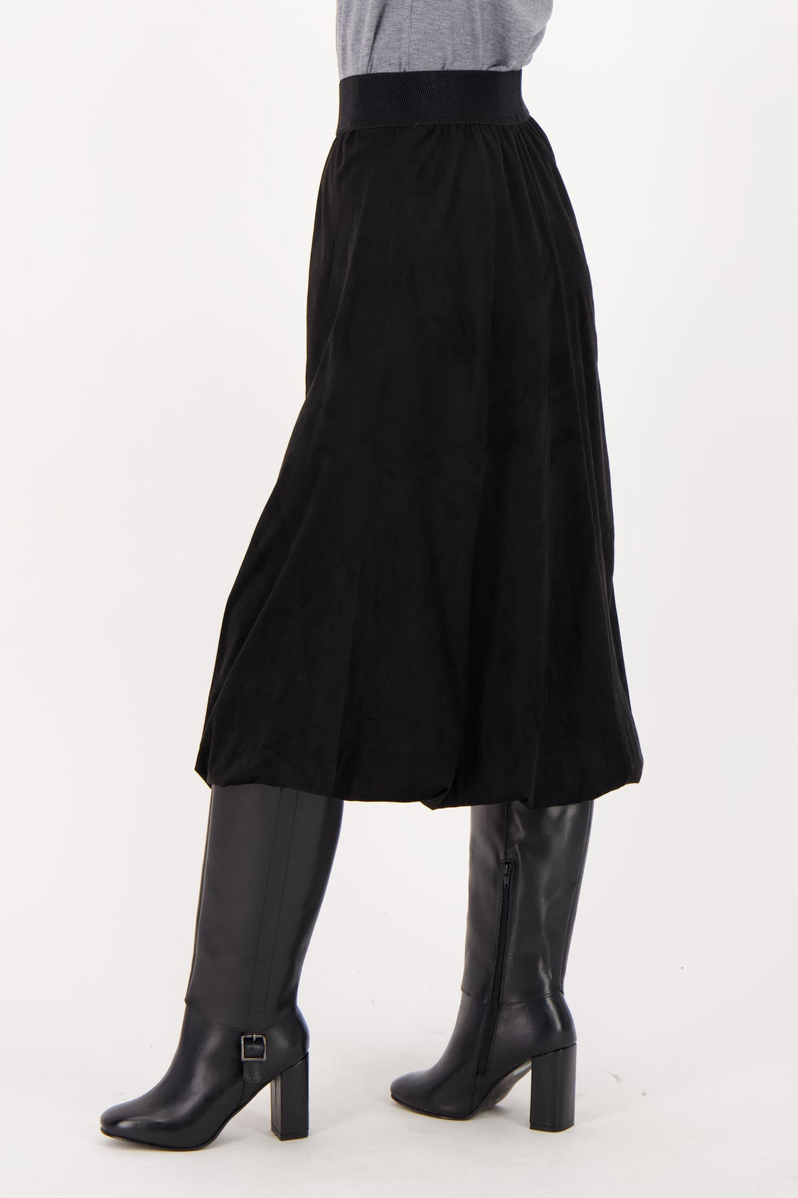 Adjustable Vegan Sueded Skirt