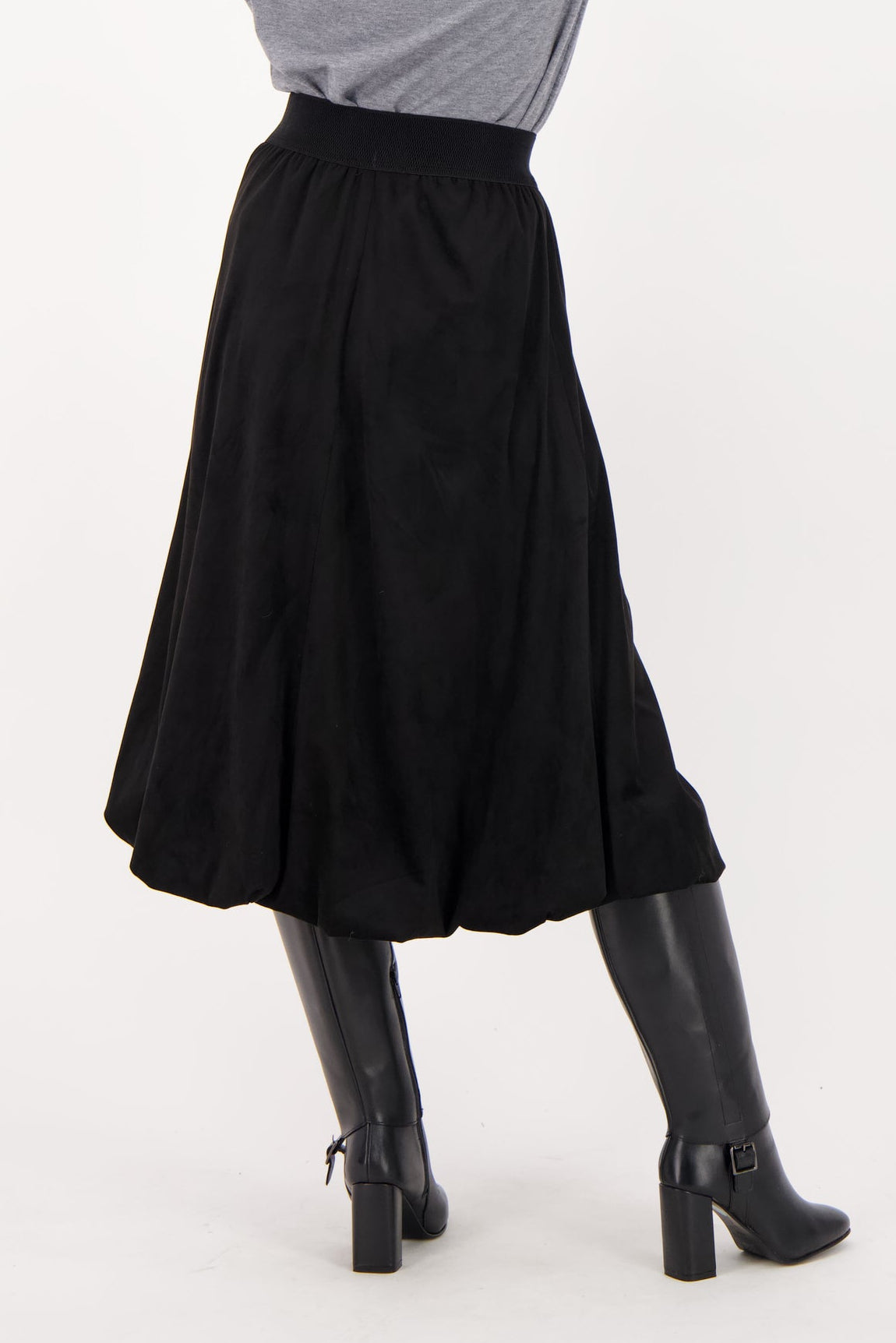 Adjustable Vegan Sueded Skirt