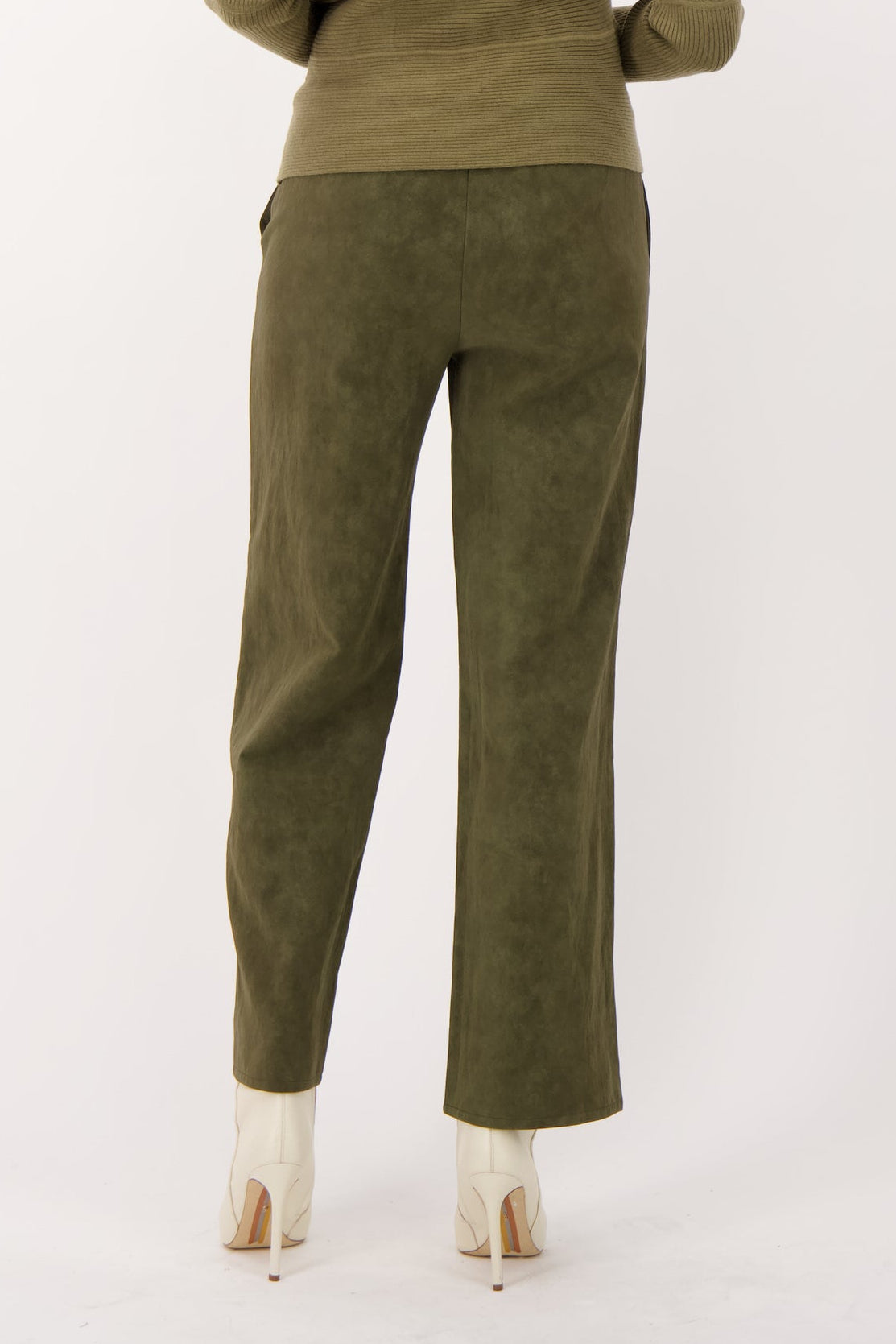 Vegan Nubuck Straight Leg Pant