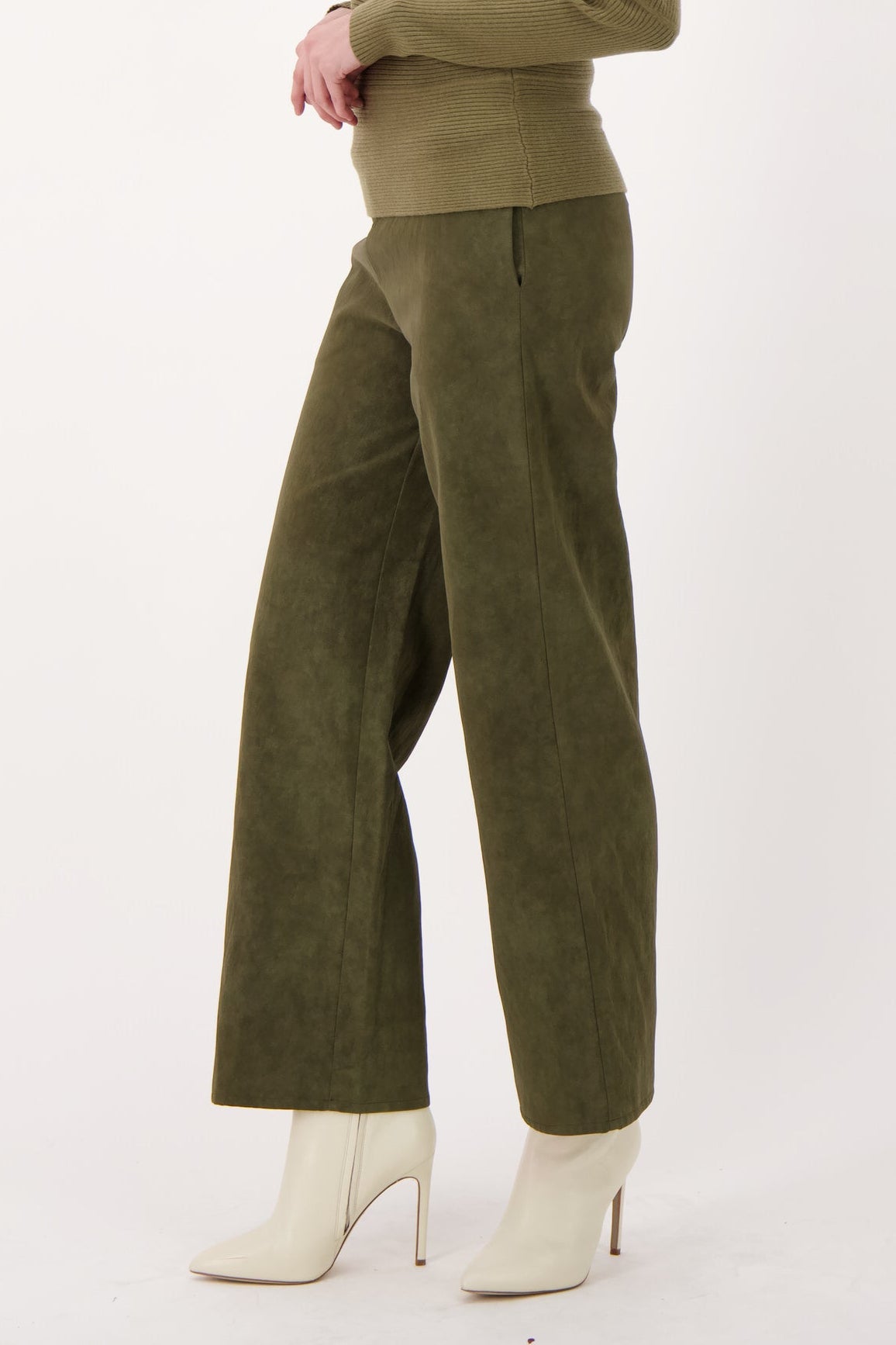 Vegan Nubuck Straight Leg Pant