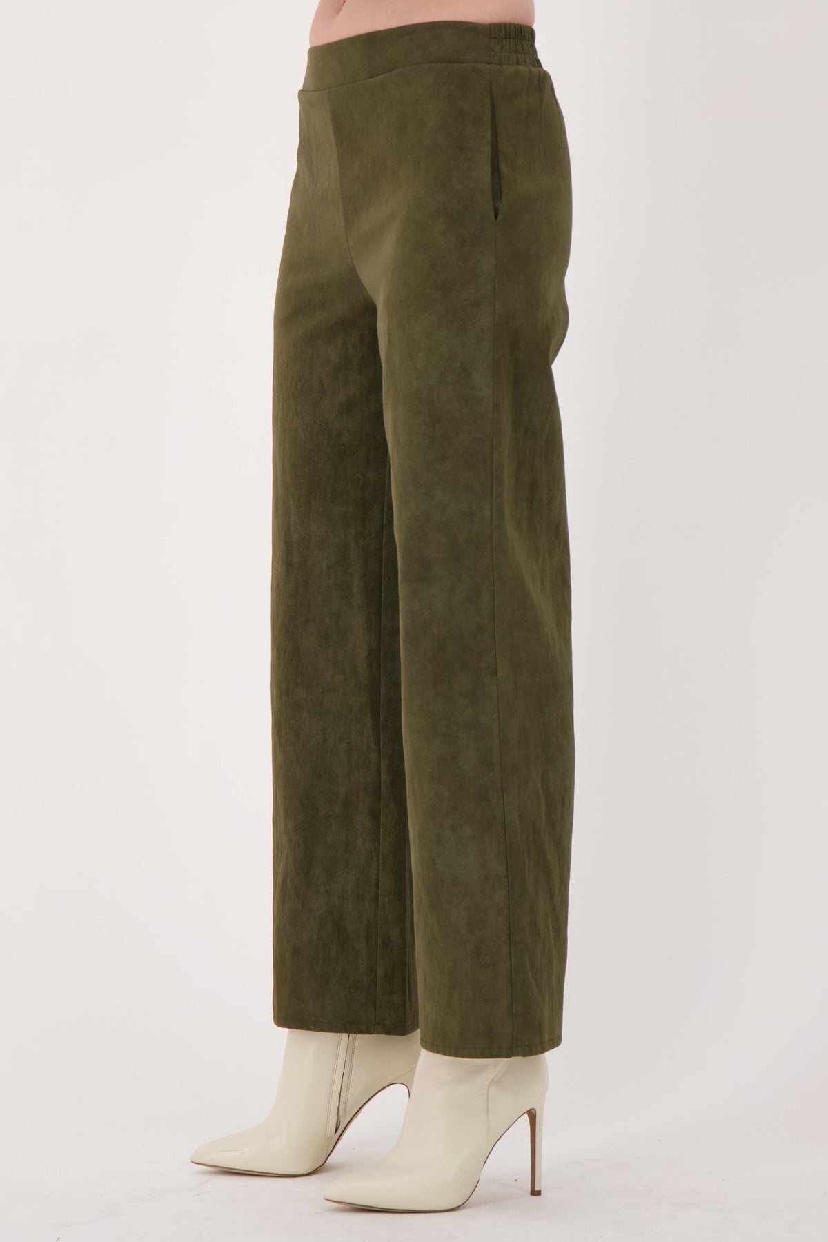 Vegan Nubuck Straight Leg Pant
