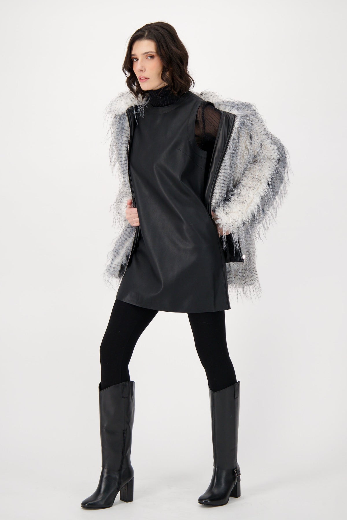 Eyelash Jacket With PU Inserts