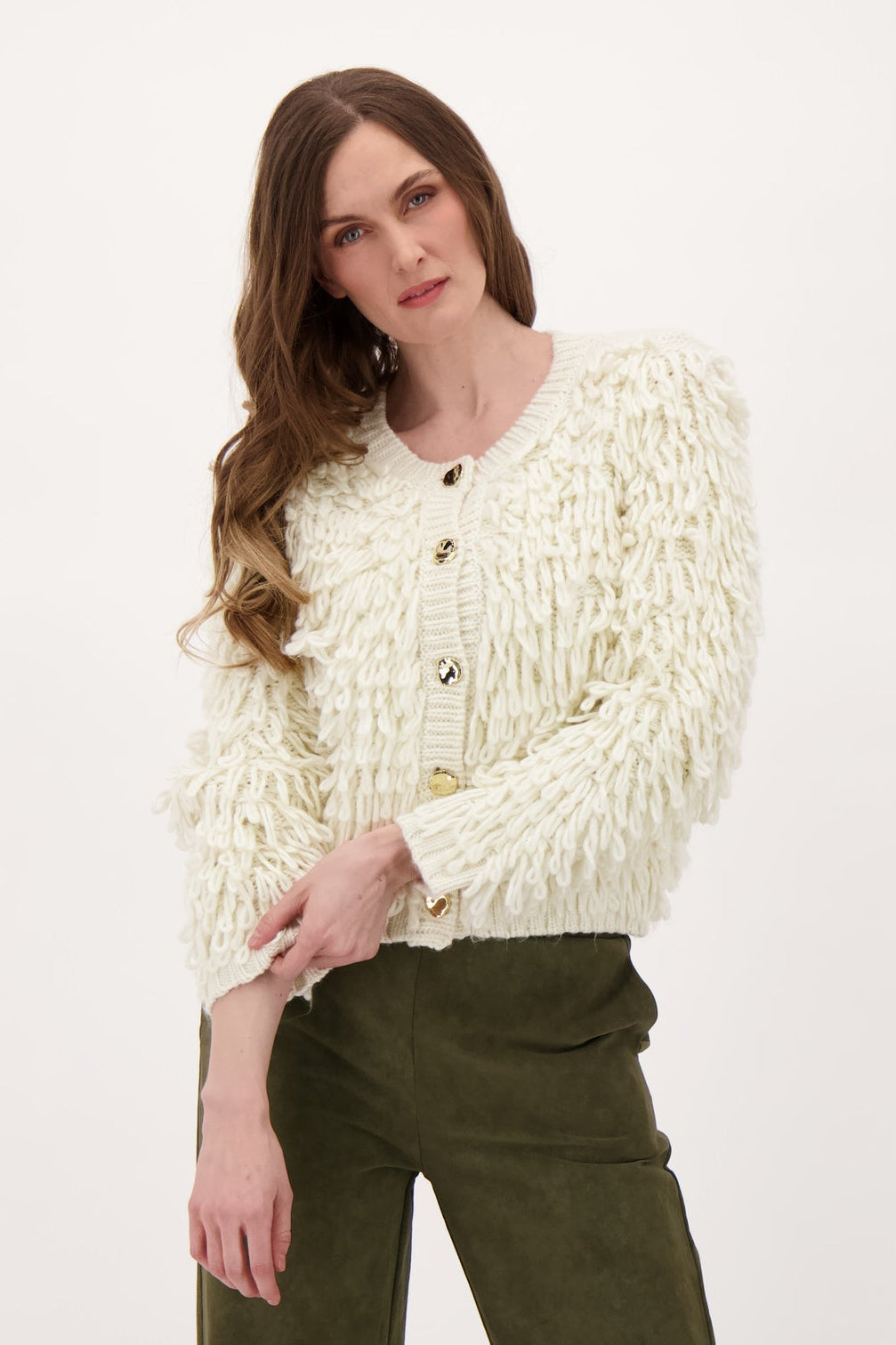 Button Up Loopy Sweater