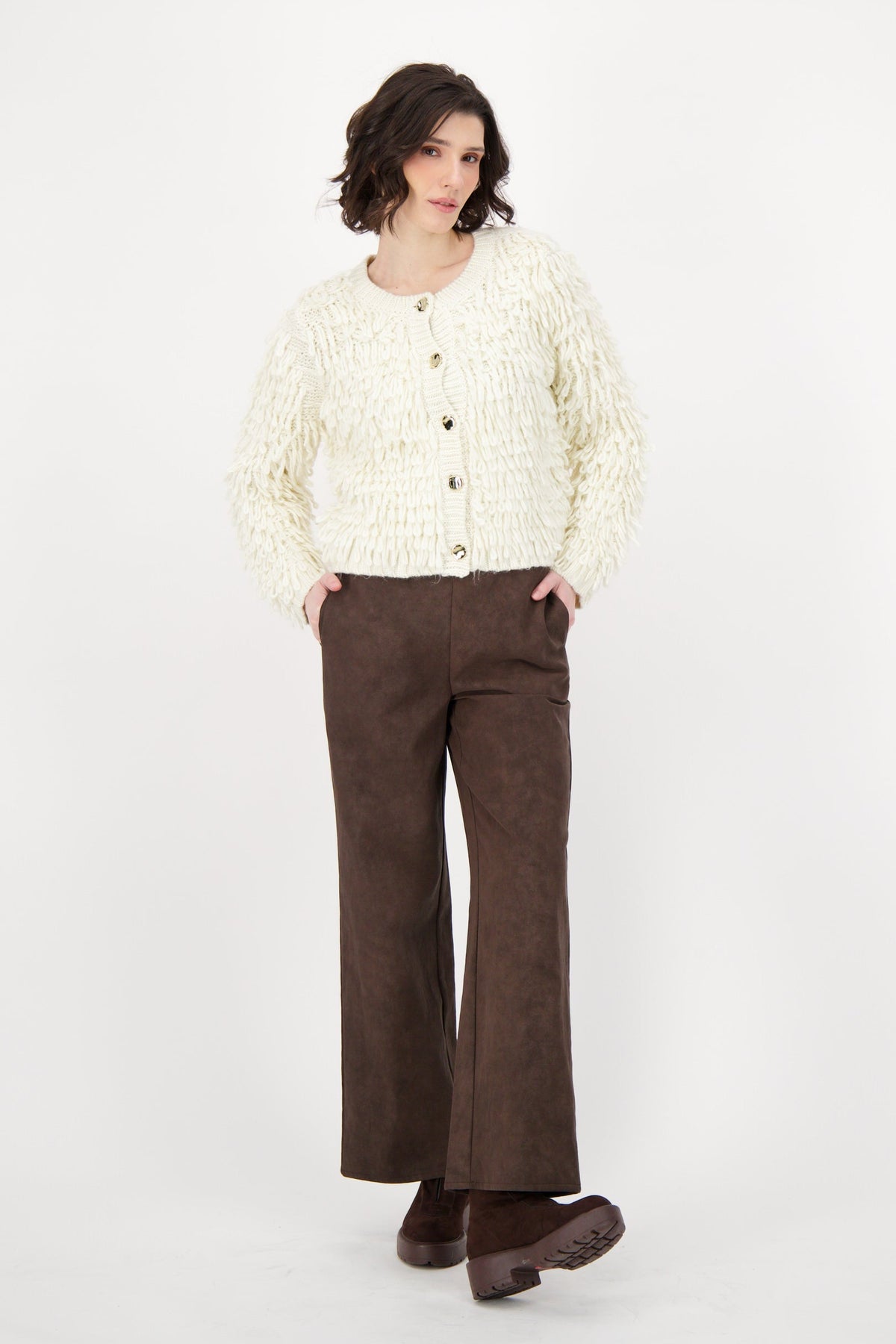 Button Up Loopy Sweater