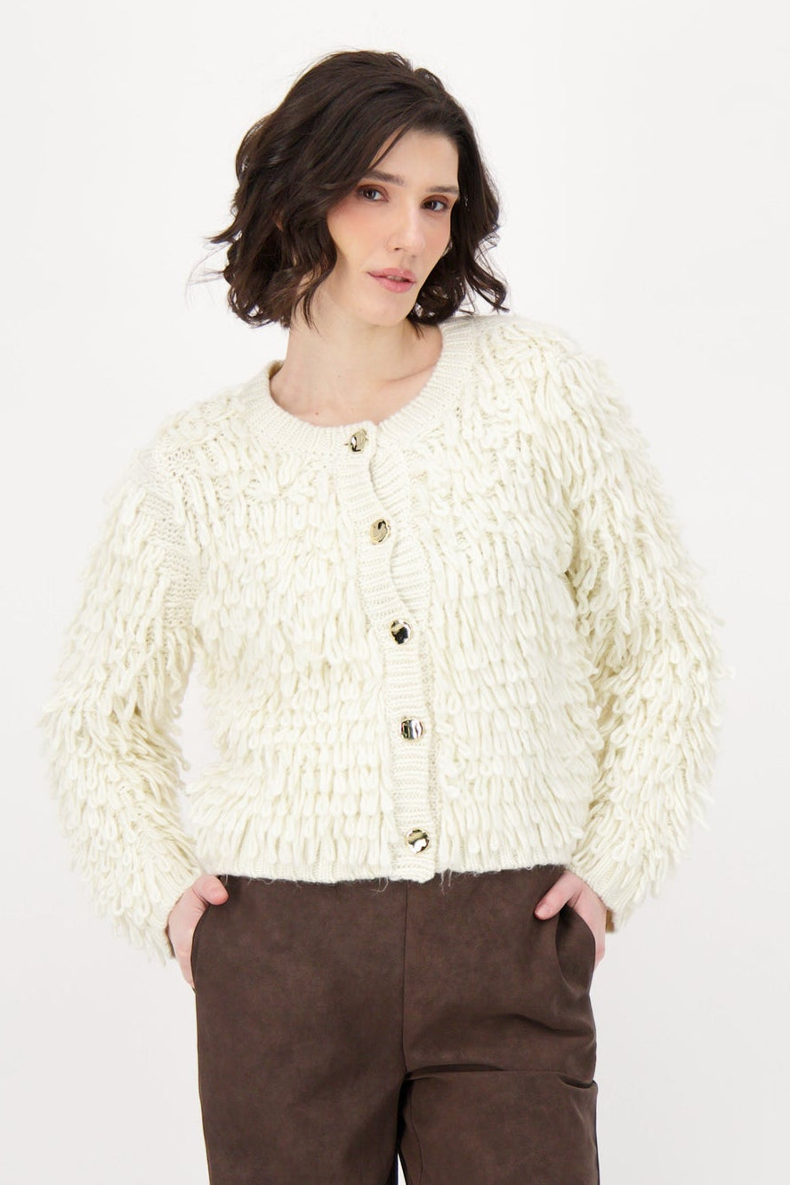 Button Up Loopy Sweater