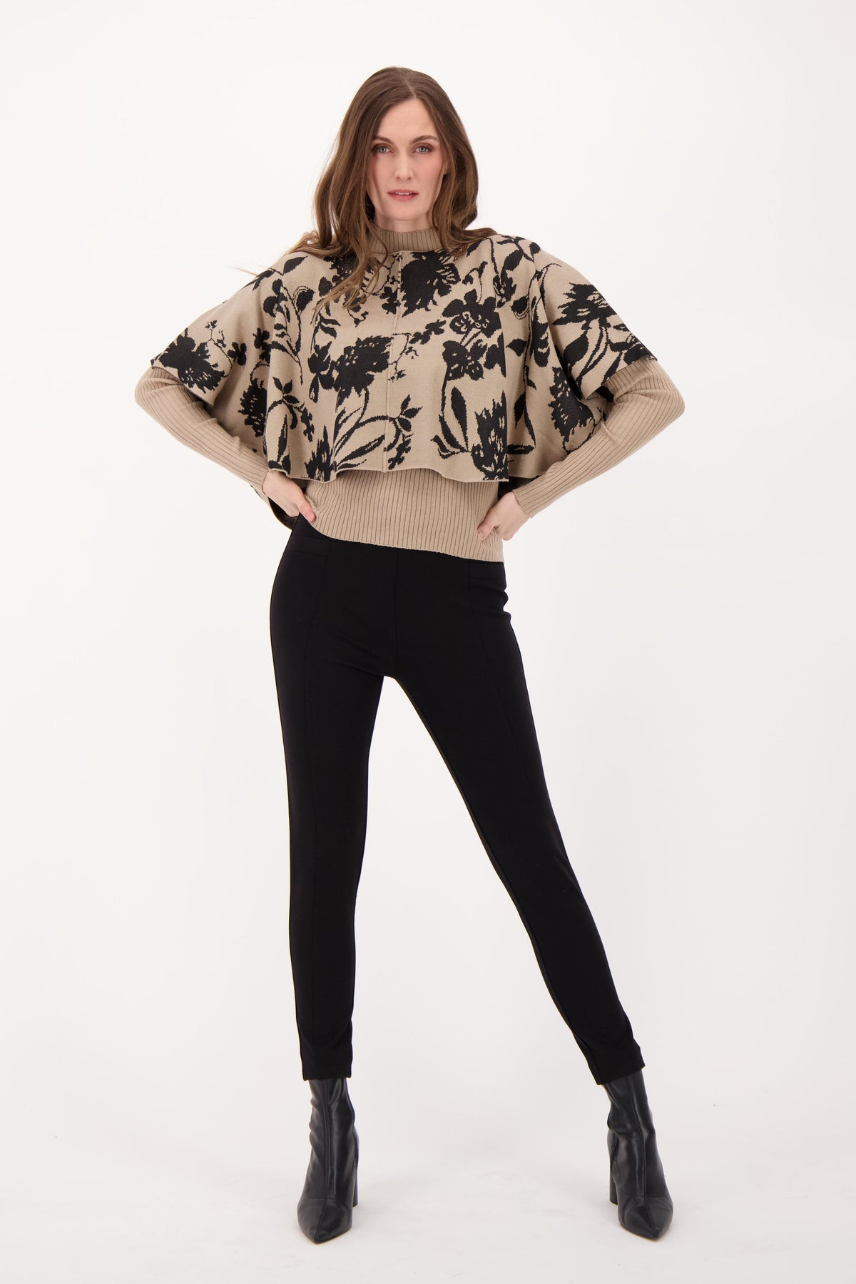 2 Piece Cape Sweater
