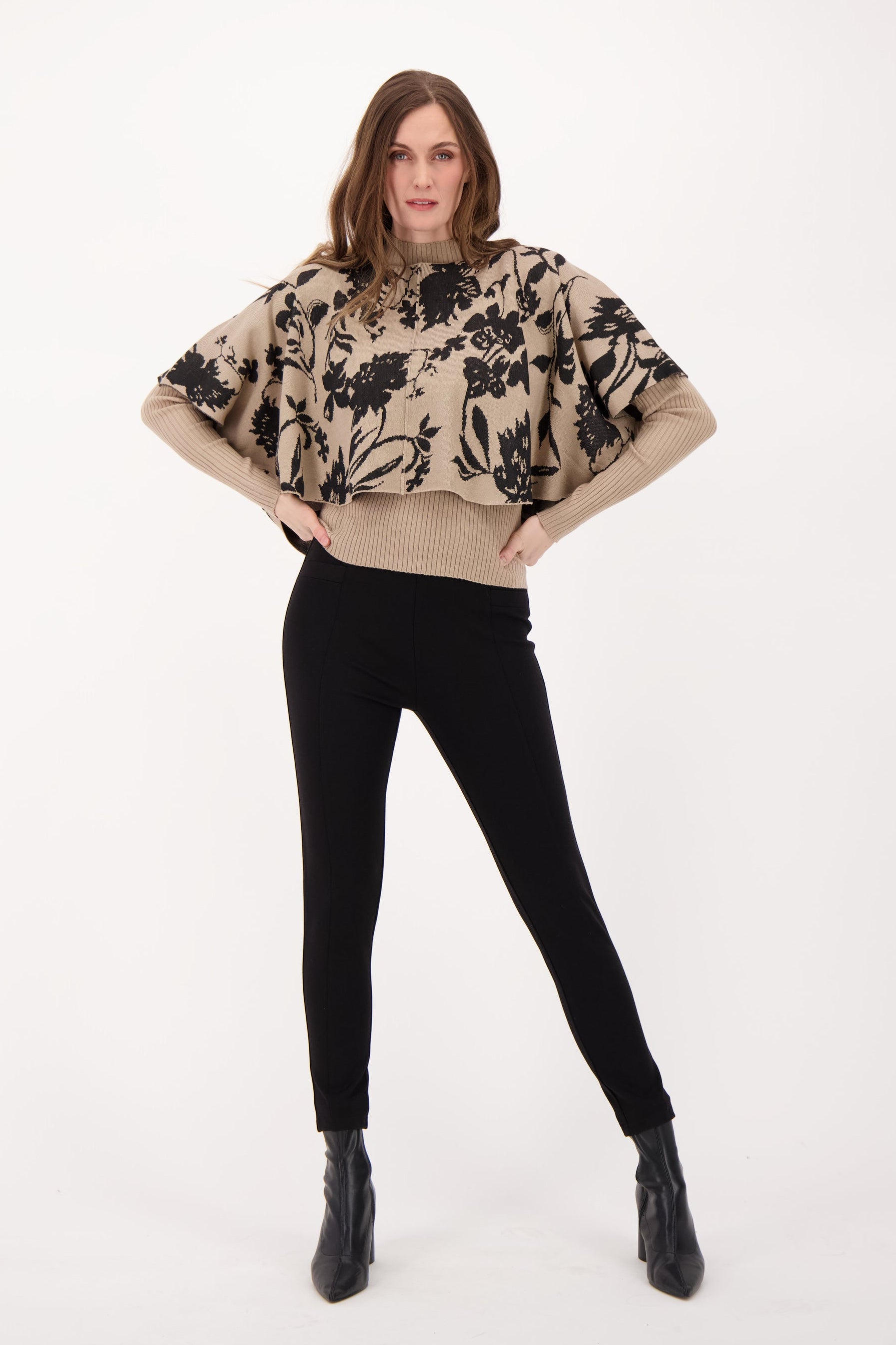 2 Piece Cape Sweater