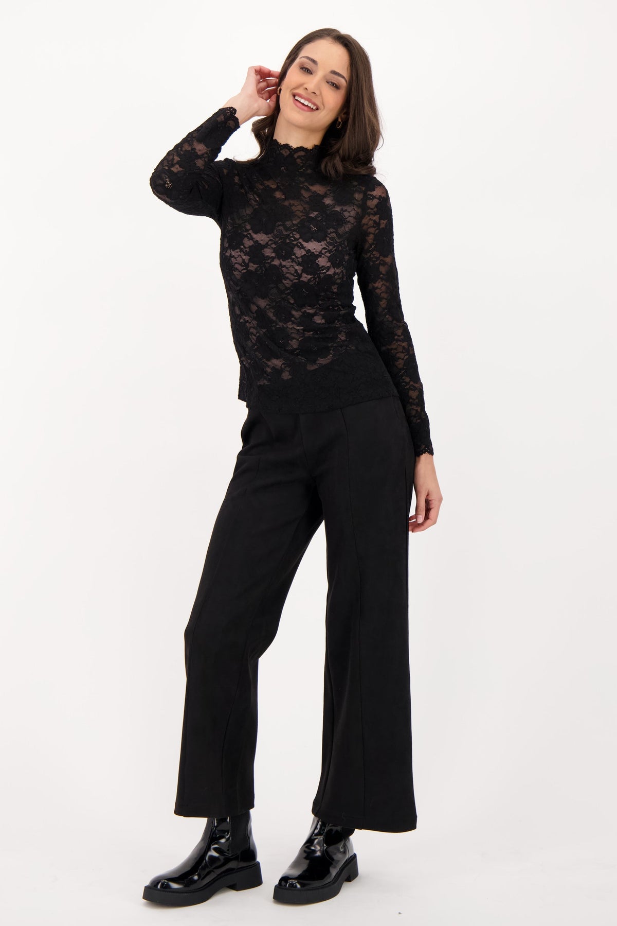 Mesh Laced Top