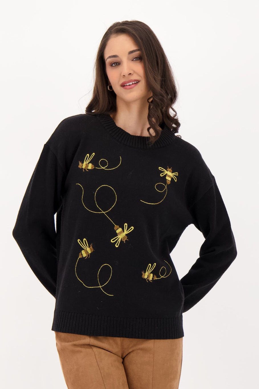 Embroidered Buzzing Bees
