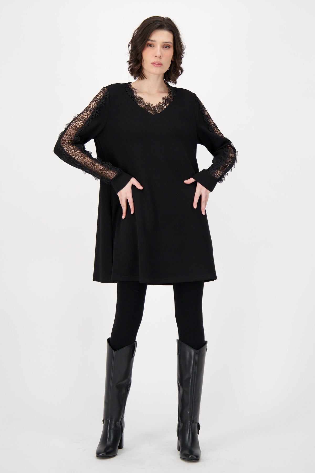 Lace Detail Tunic Dress