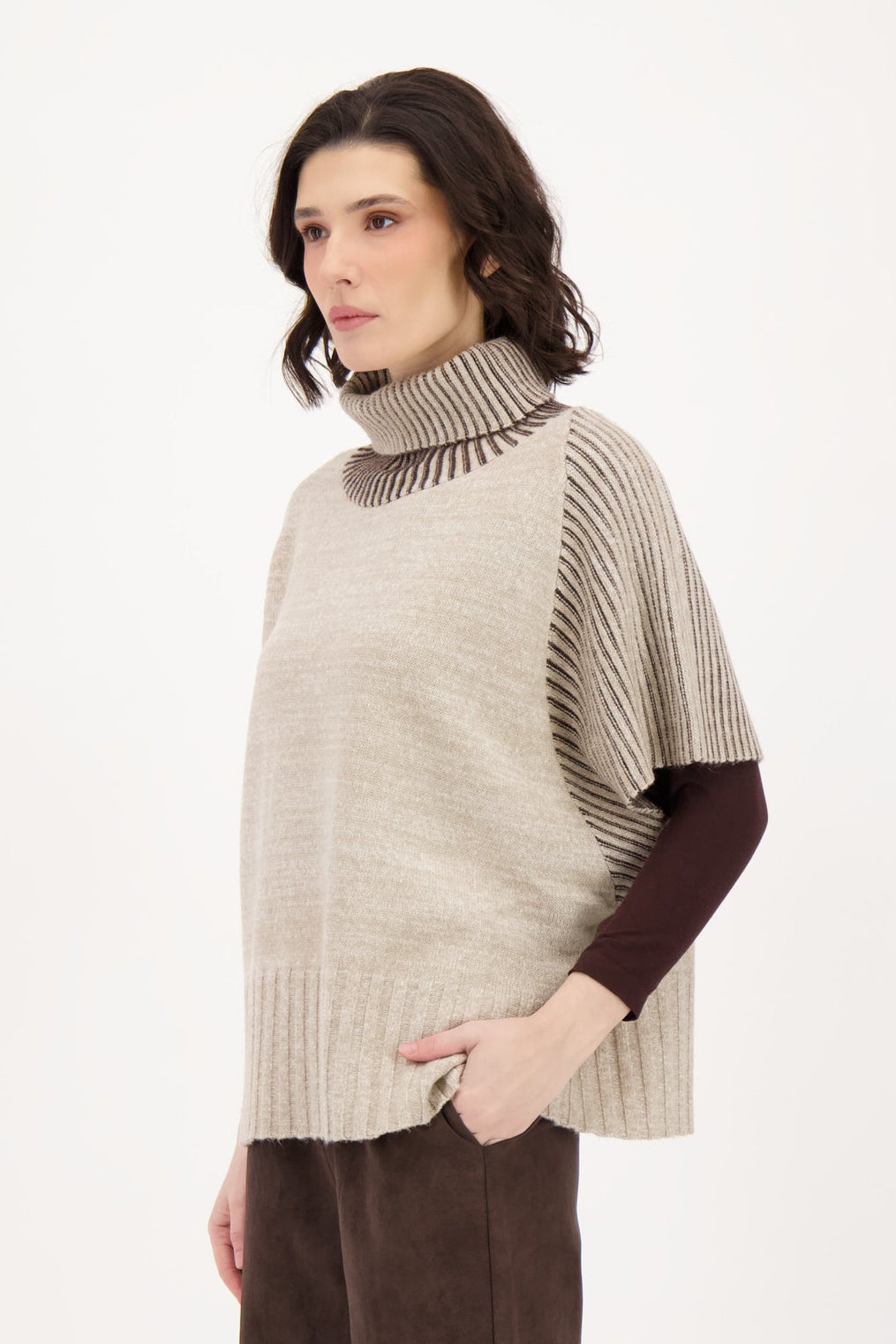 Turtle Neck Sweater Vest