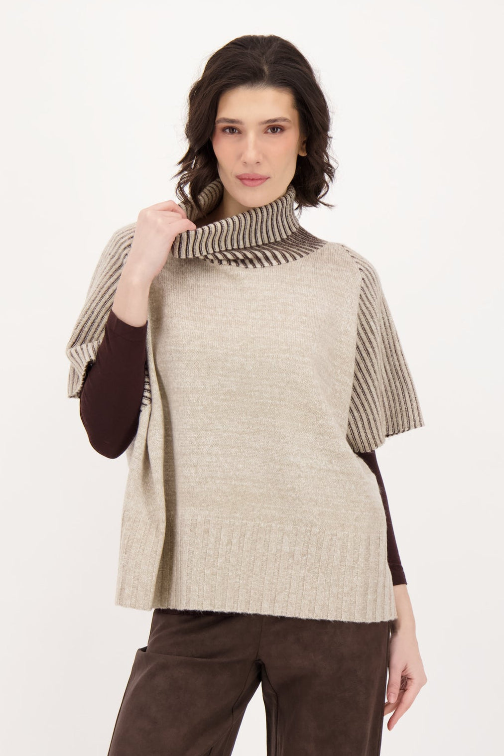 Turtle Neck Sweater Vest