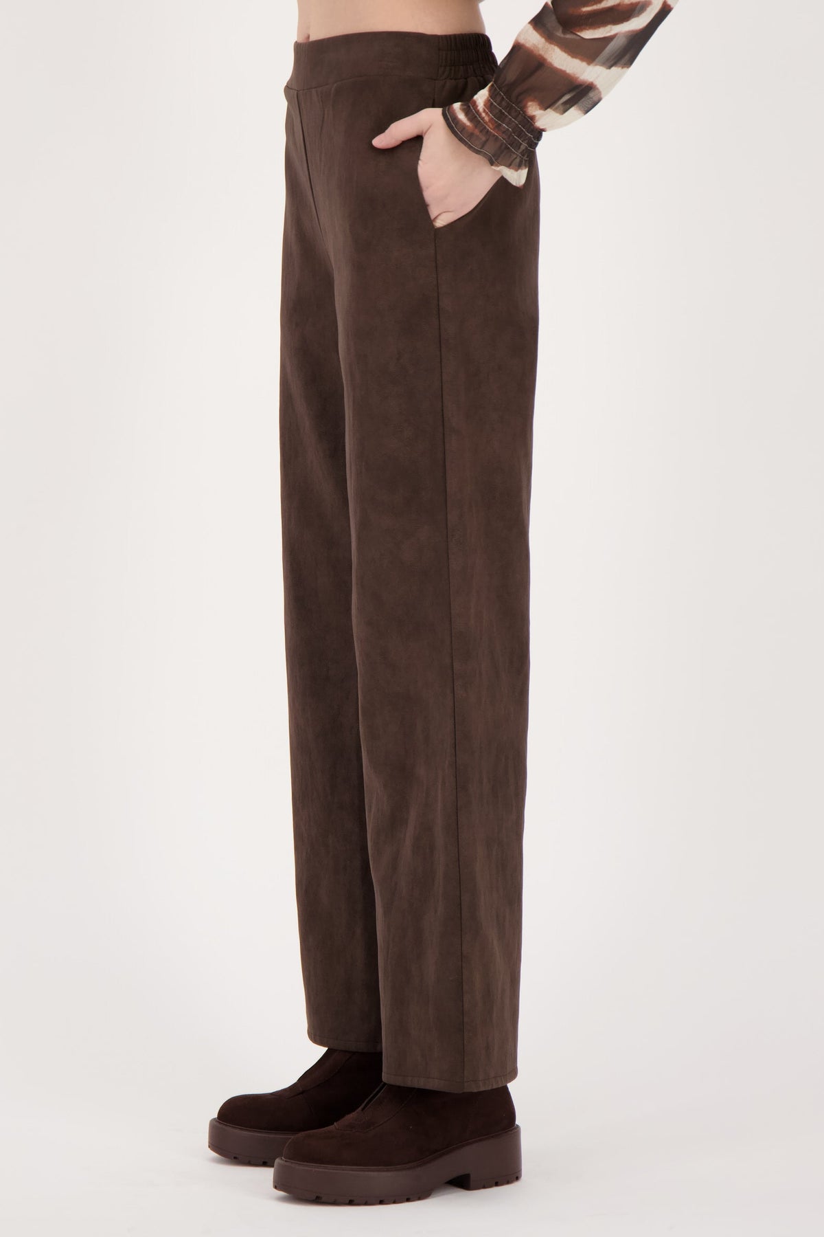 Vegan Nubuck Straight Leg Pant
