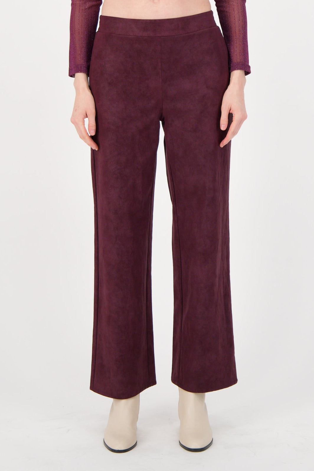 Vegan Nubuck Straight Leg Pant