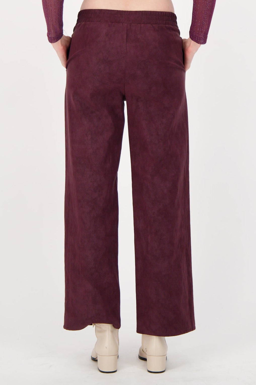 Vegan Nubuck Straight Leg Pant
