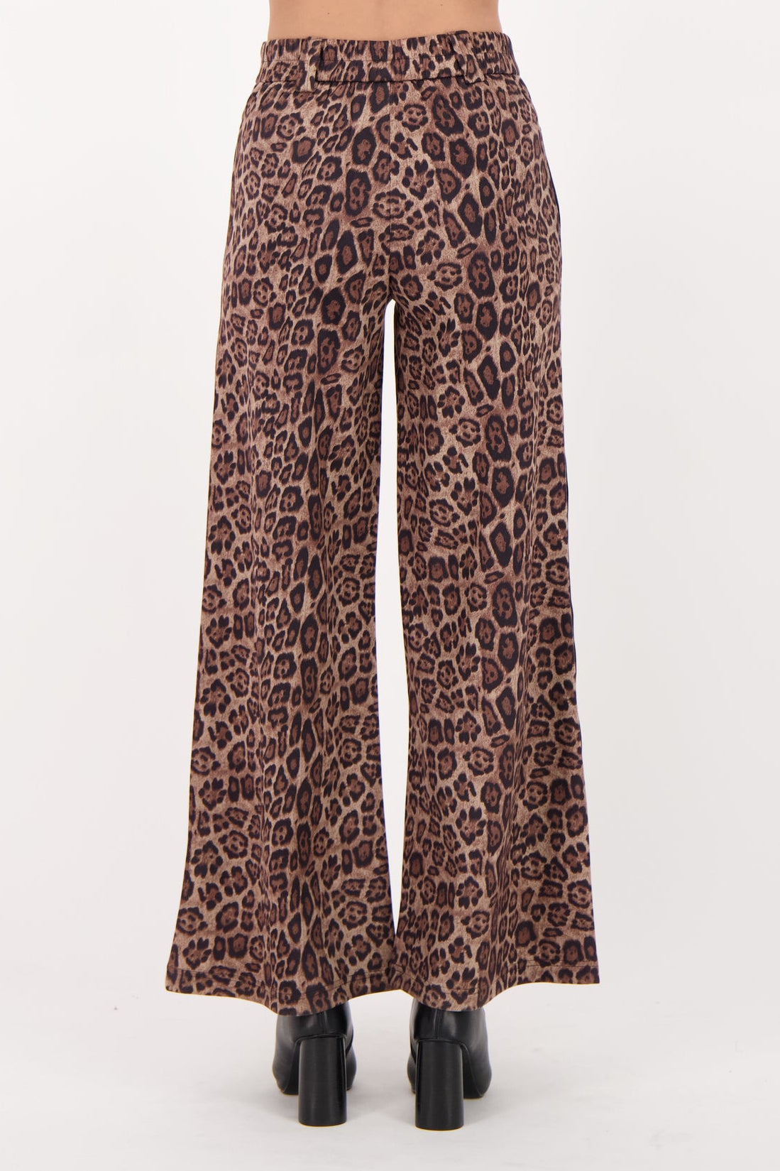 Sueded Finish Leopard Pant