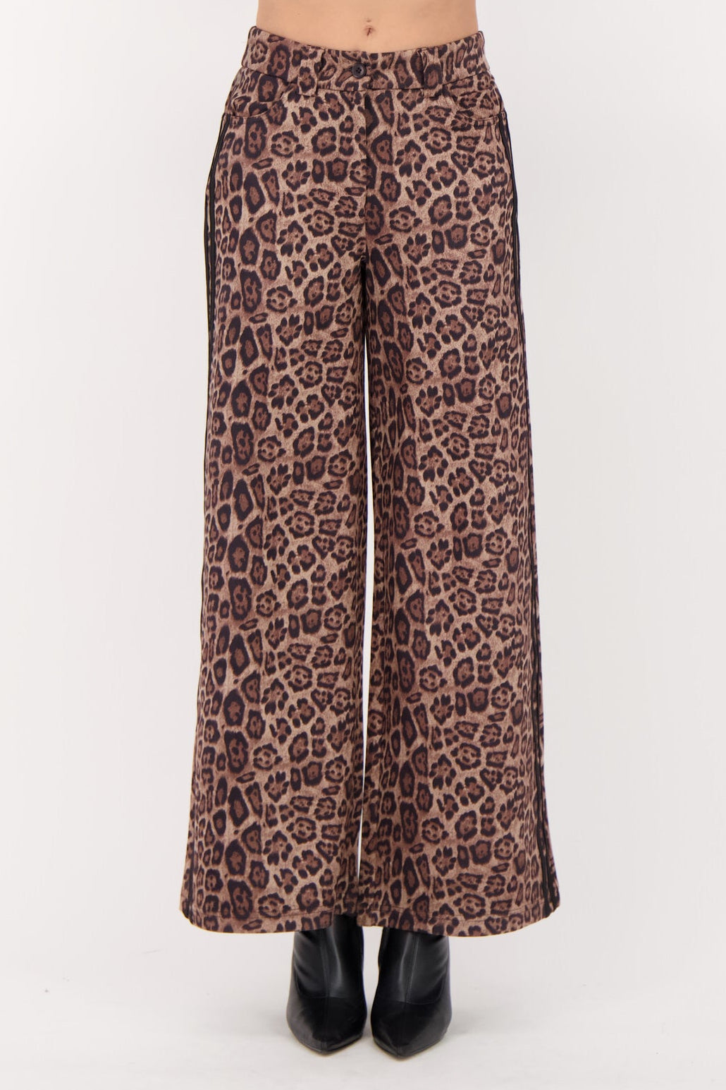 Sueded Finish Leopard Pant