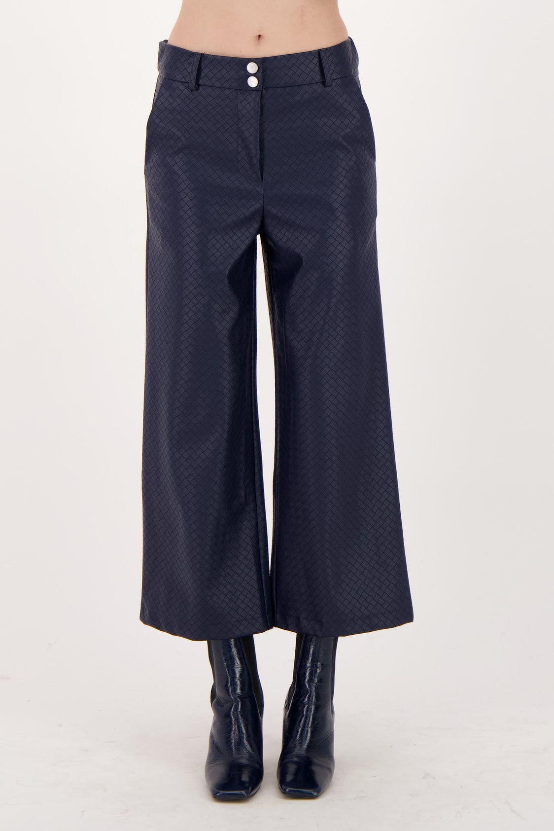 Textured Vegan Leather Pant