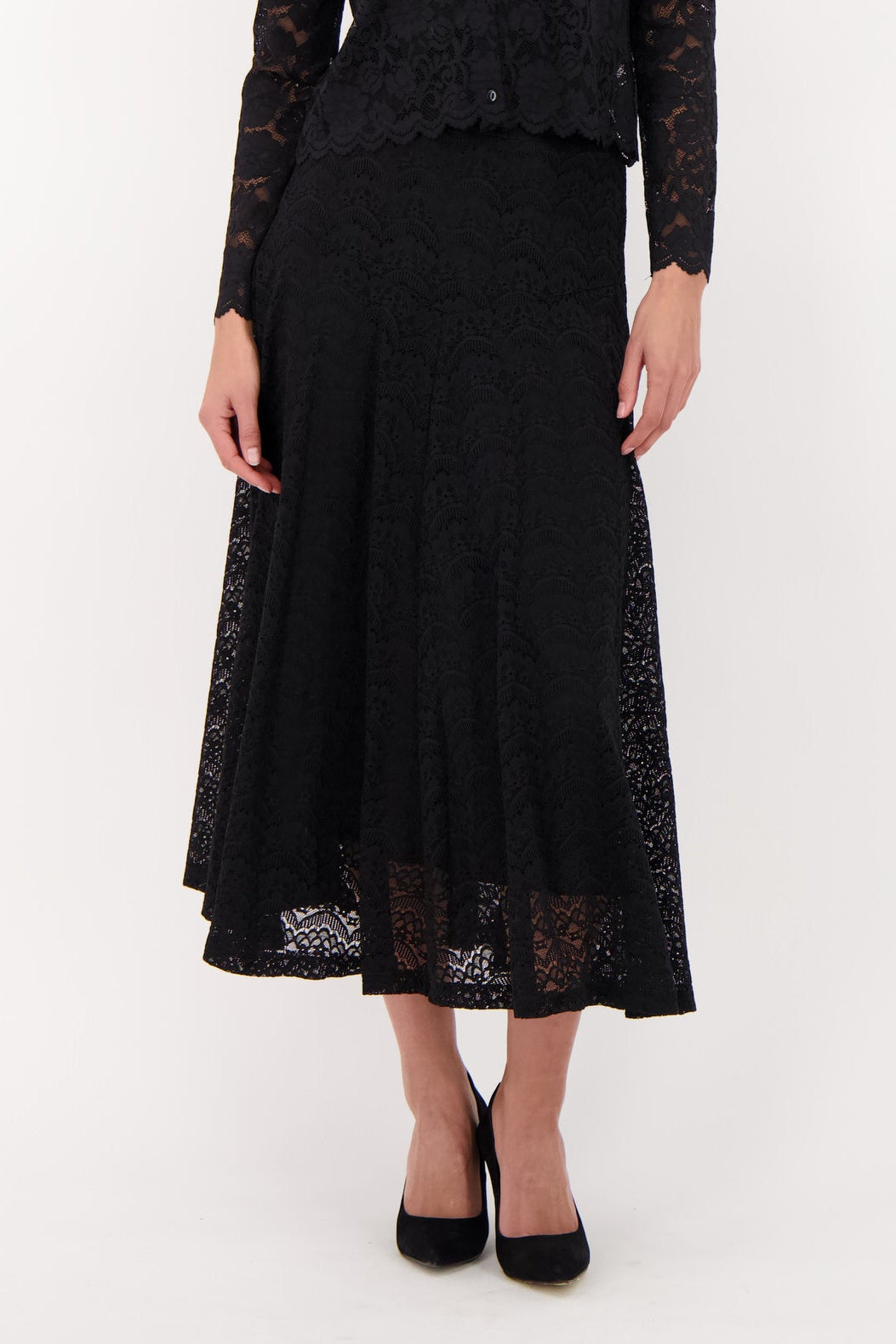 Mermaid Cut Spandex Lace Skirt