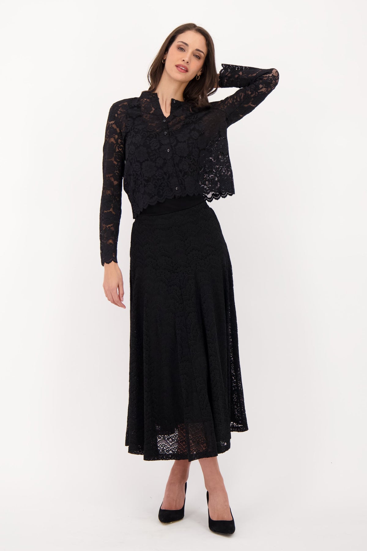 Spandex Lace Cardigan