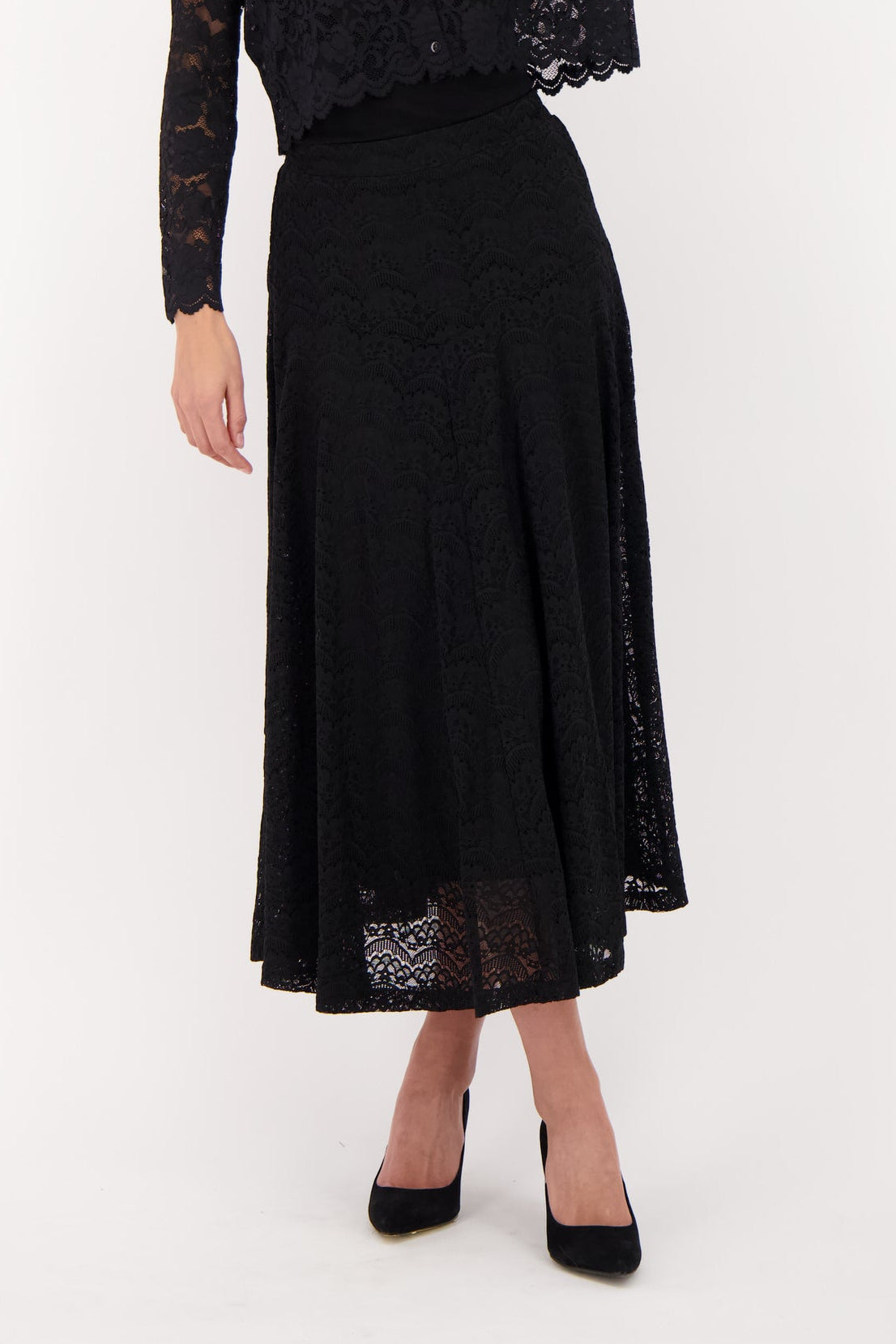 Mermaid Cut Spandex Lace Skirt