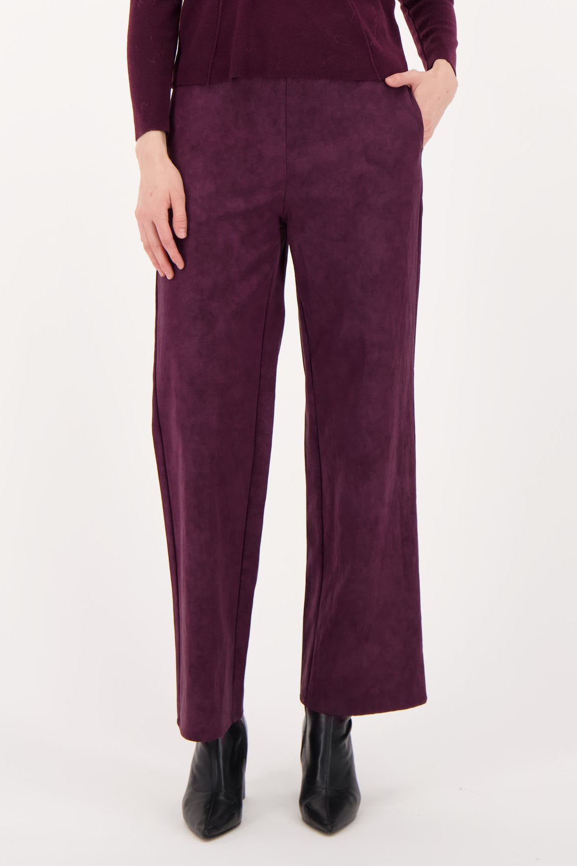Vegan Nubuck Straight Leg Pant