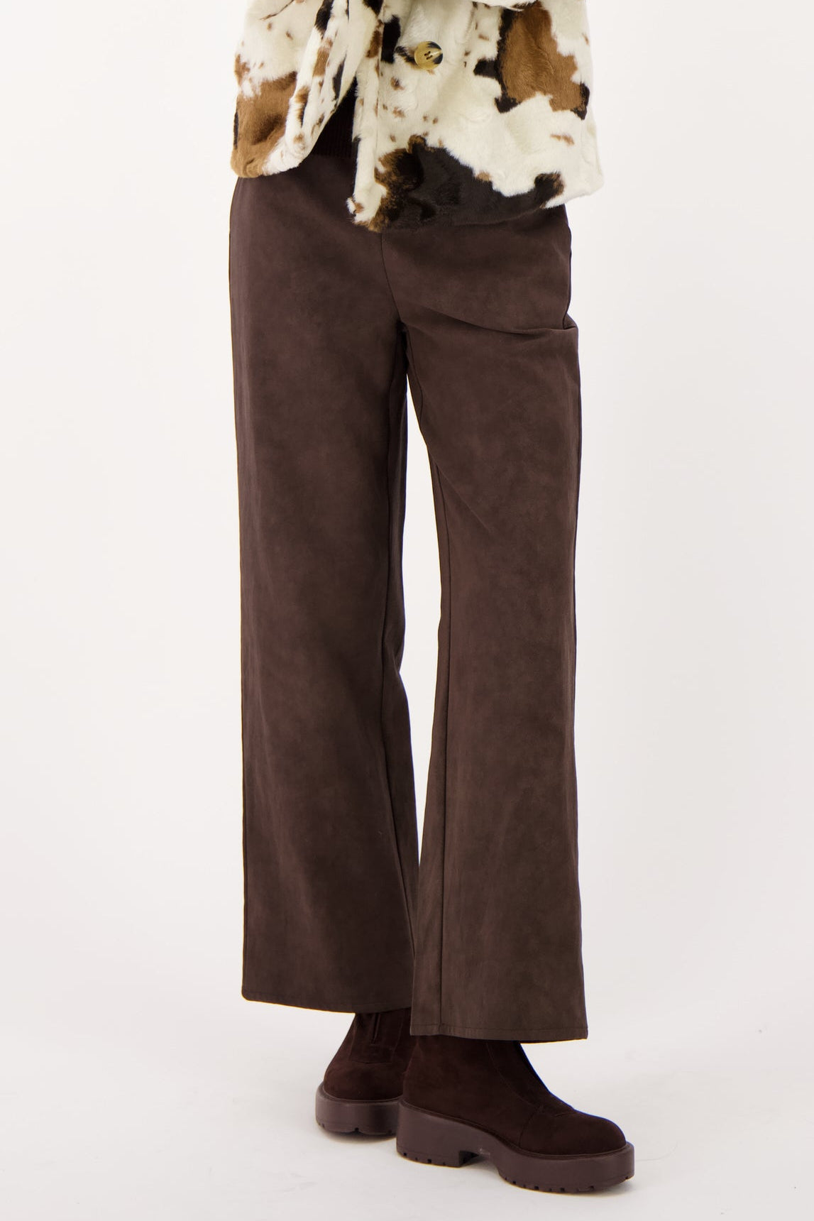 Vegan Nubuck Straight Leg Pant