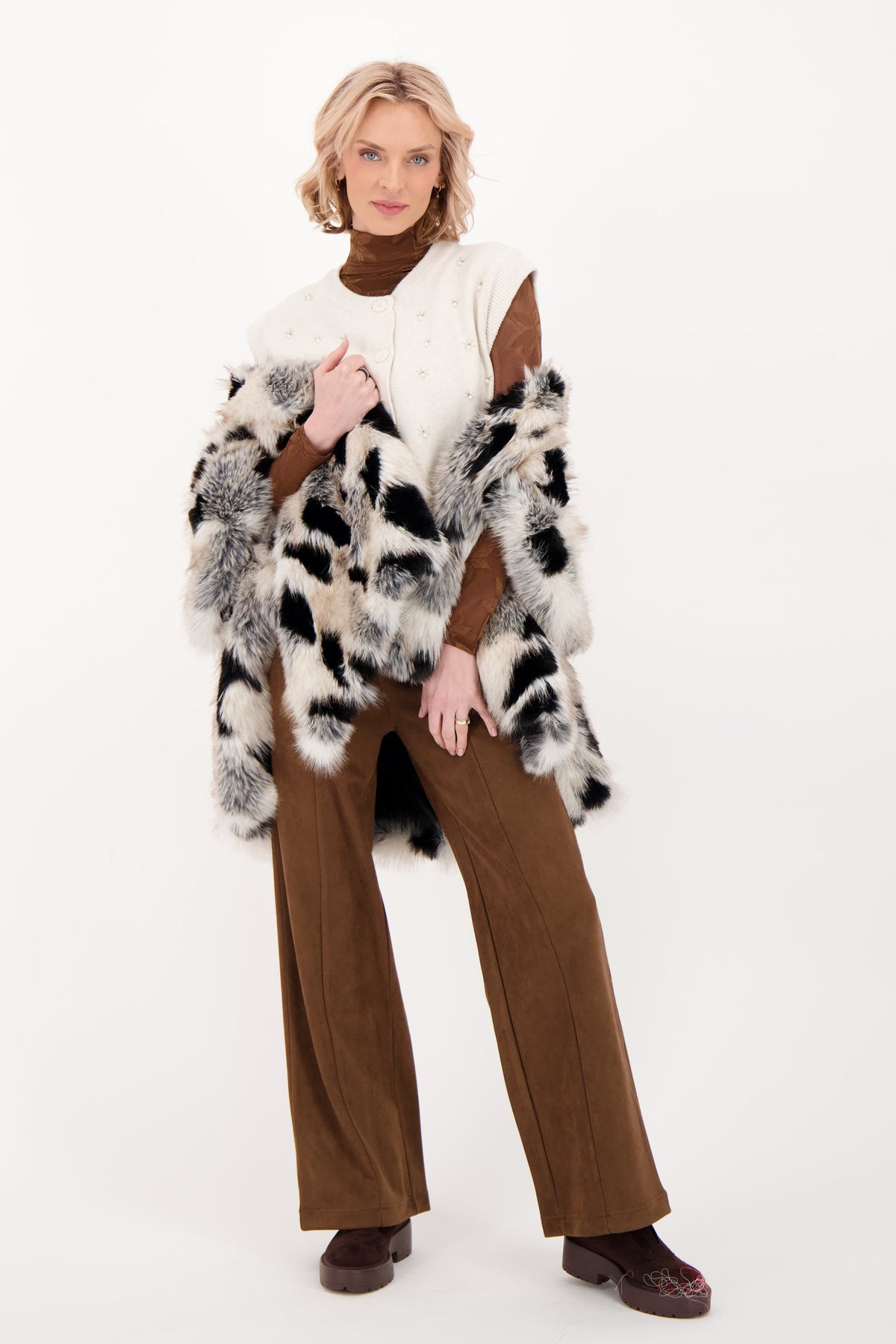 Faux Fur Cape