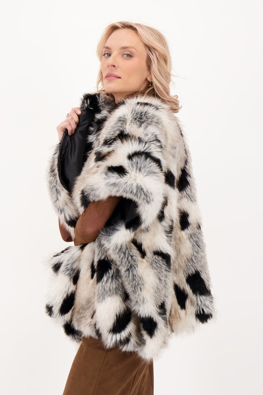 Faux Fur Cape