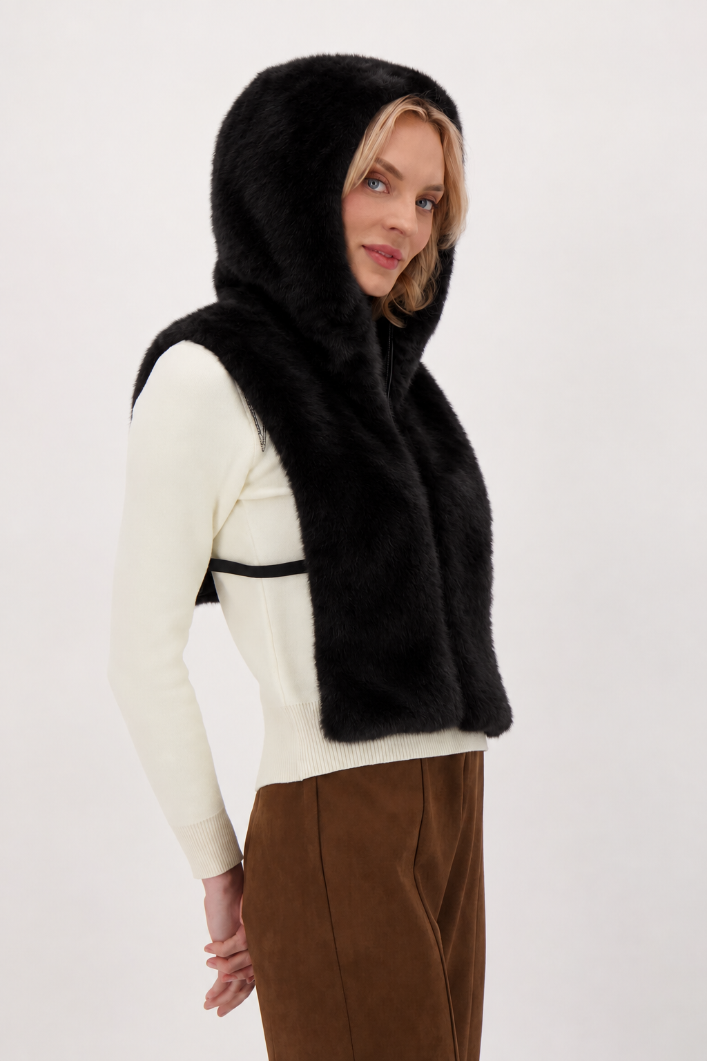 Reversible Faux Fur Dickie