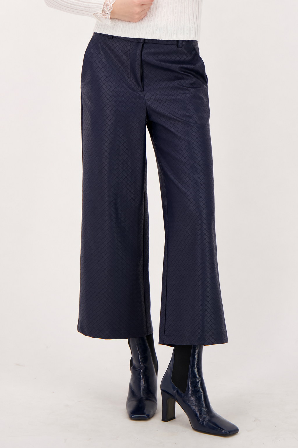 Textured Vegan Leather Pant