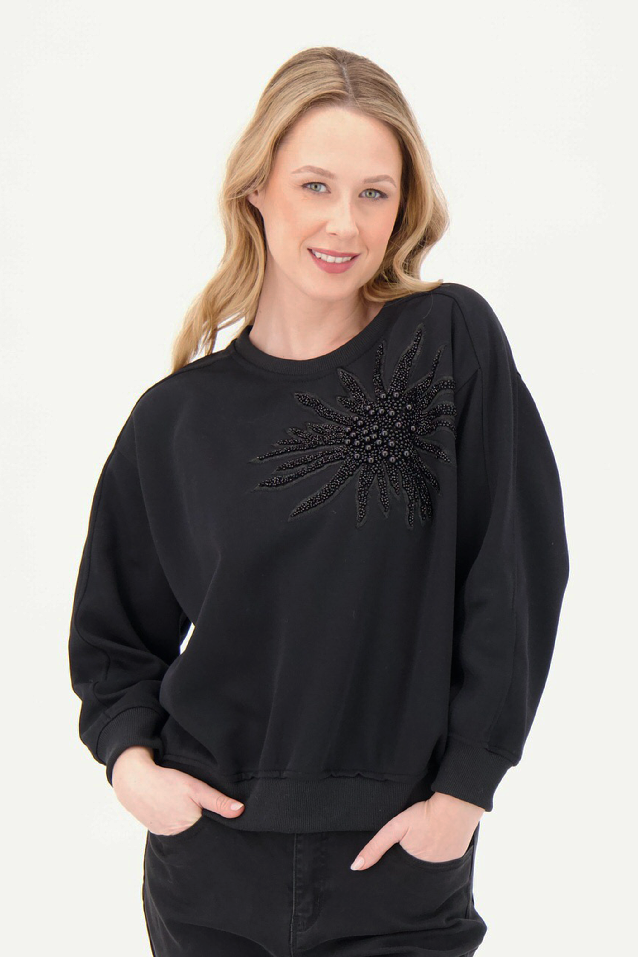Starburst Beaded Flower Top