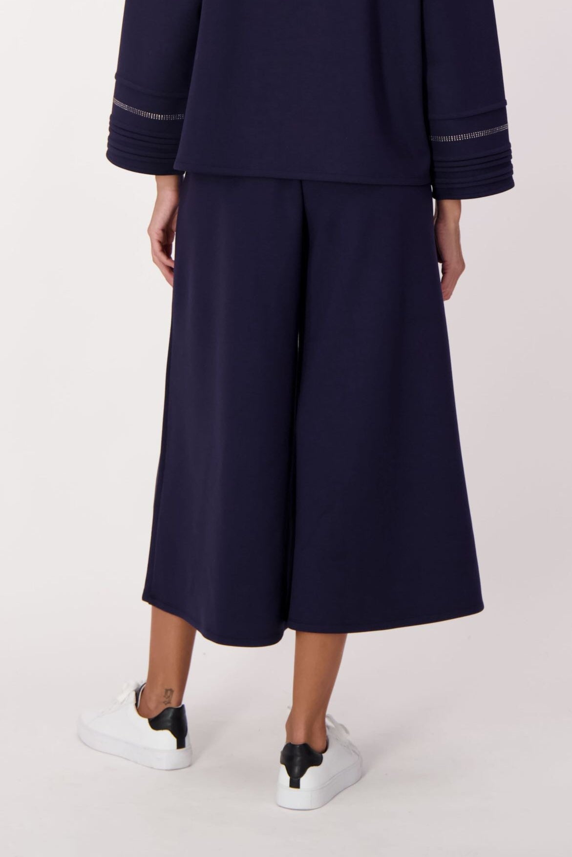 Scuba Belted Crop Wide Leg Pant