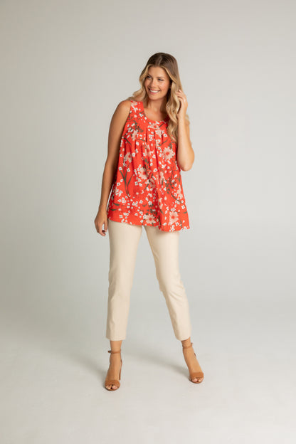 Pull On Tummy Control Zip Pockets Ankle Pant