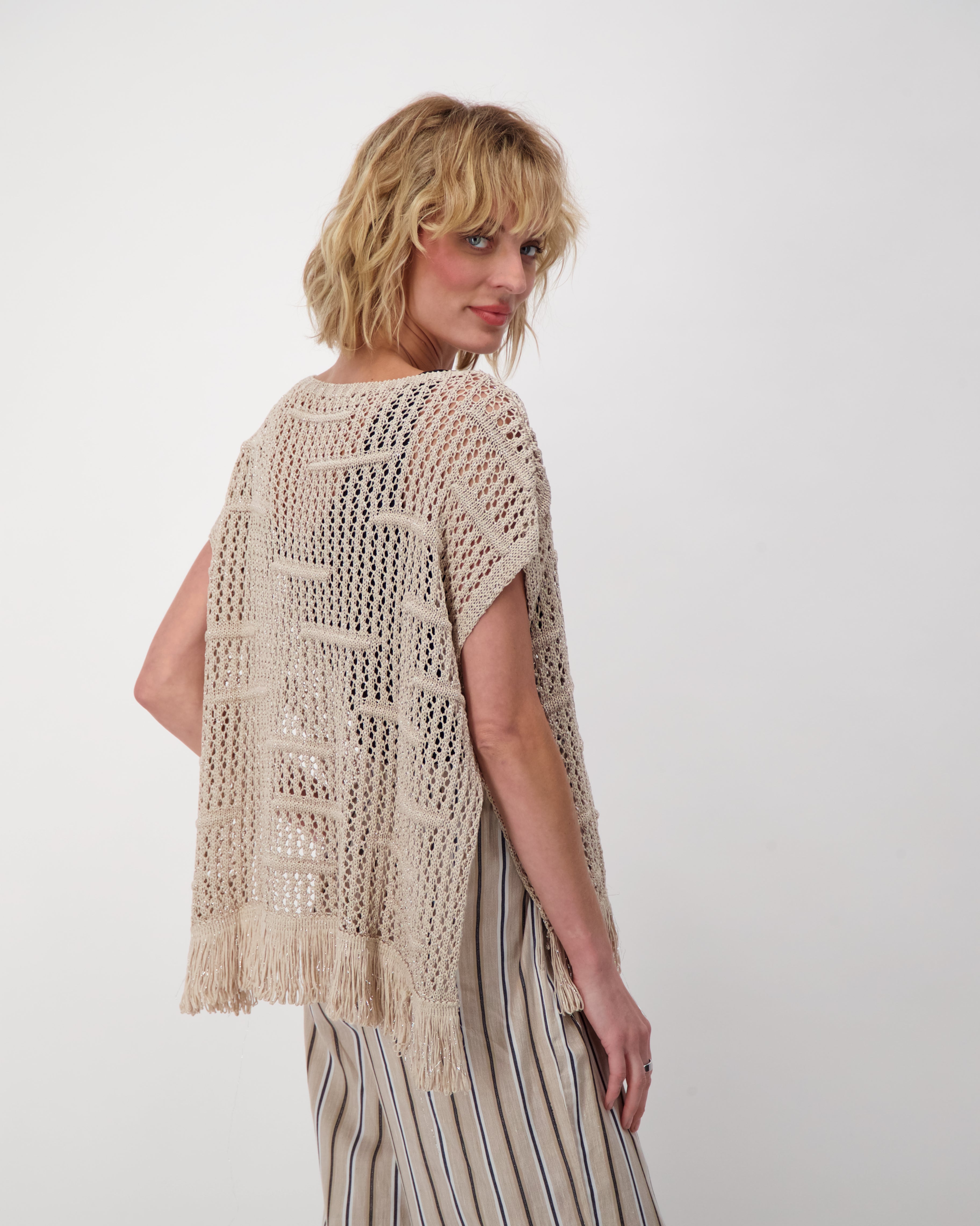 Crochet hotsell fringe sweater