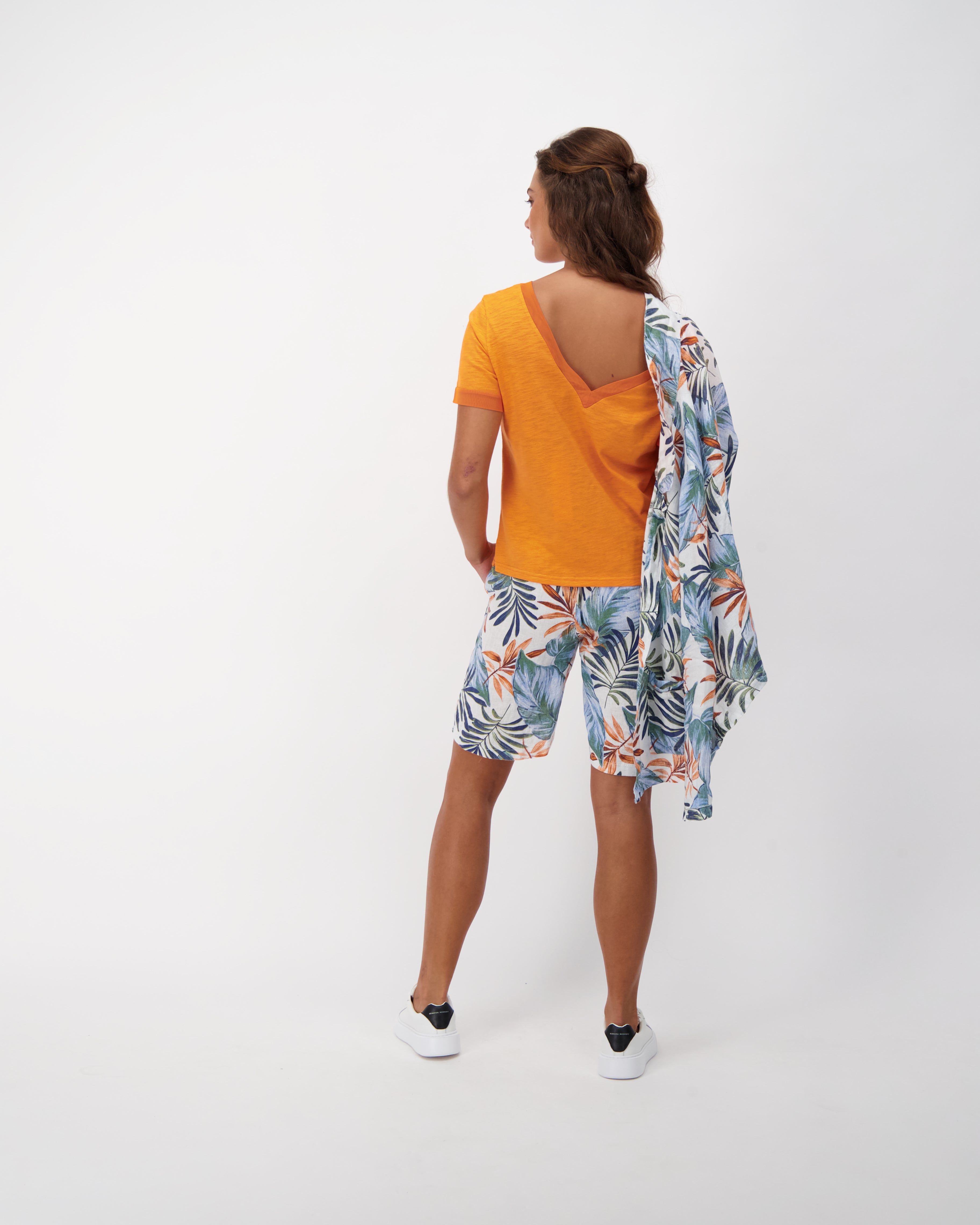 Linen Pull On Shorts