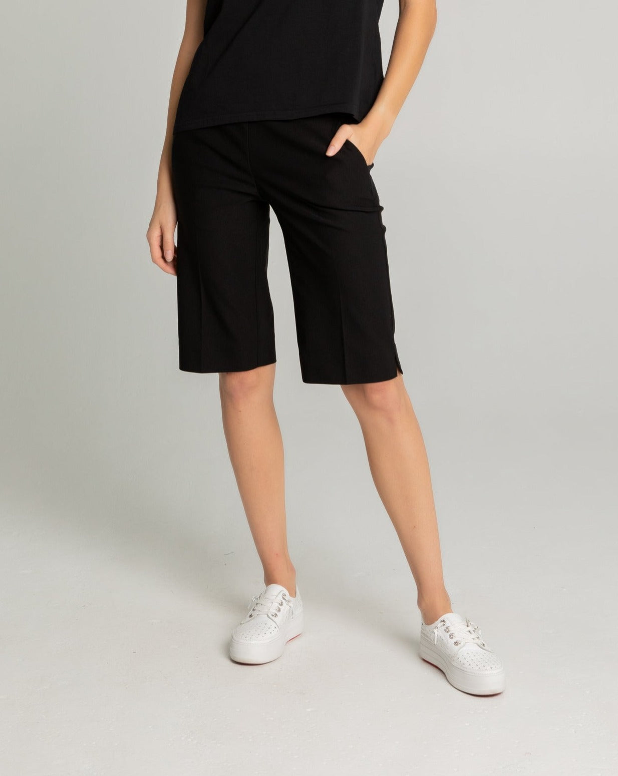 The Pull On Tummy Control Short With Pockets  Spanner Essentials  Collection – Inspired Style Group