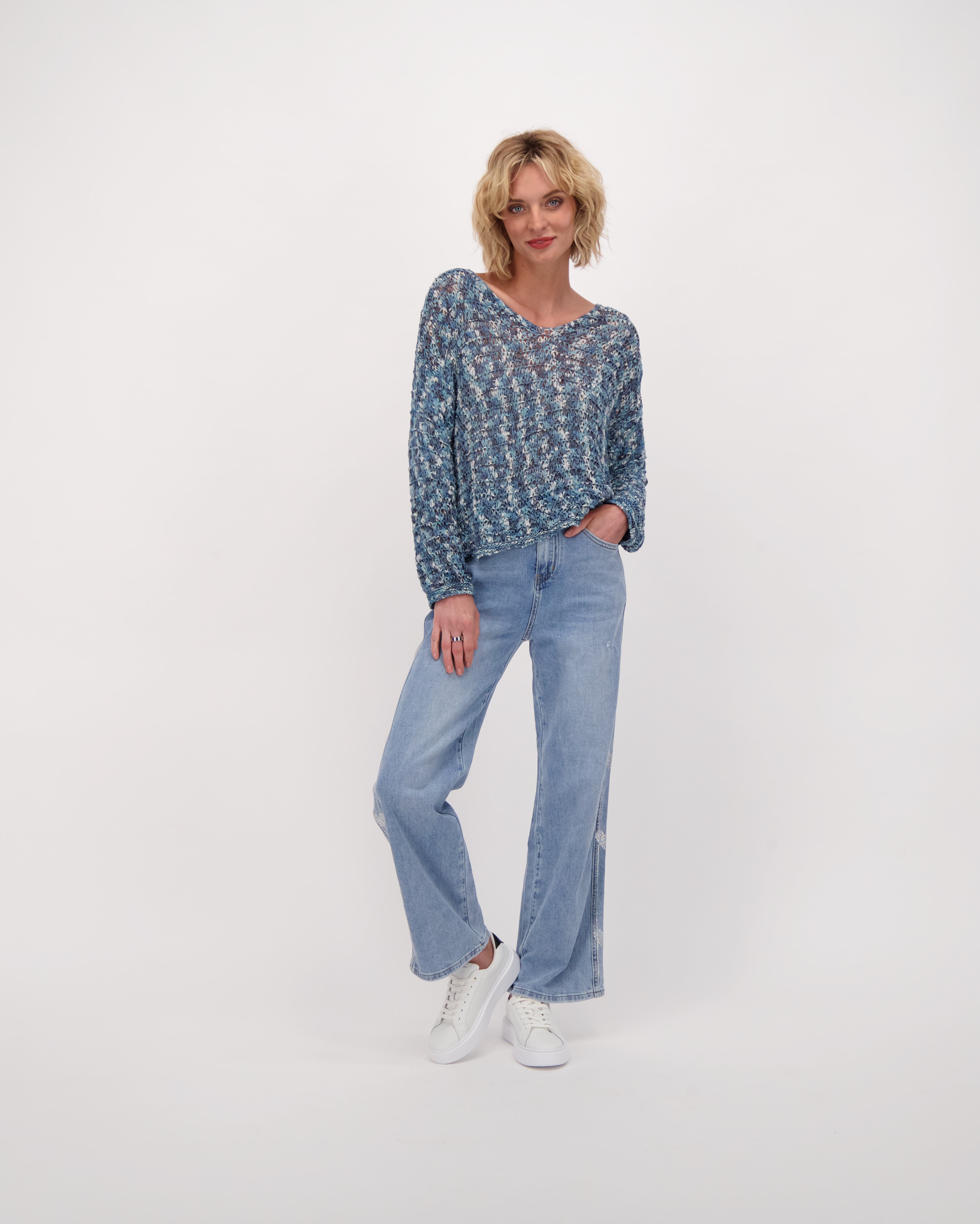 Marled Crochet Sweater