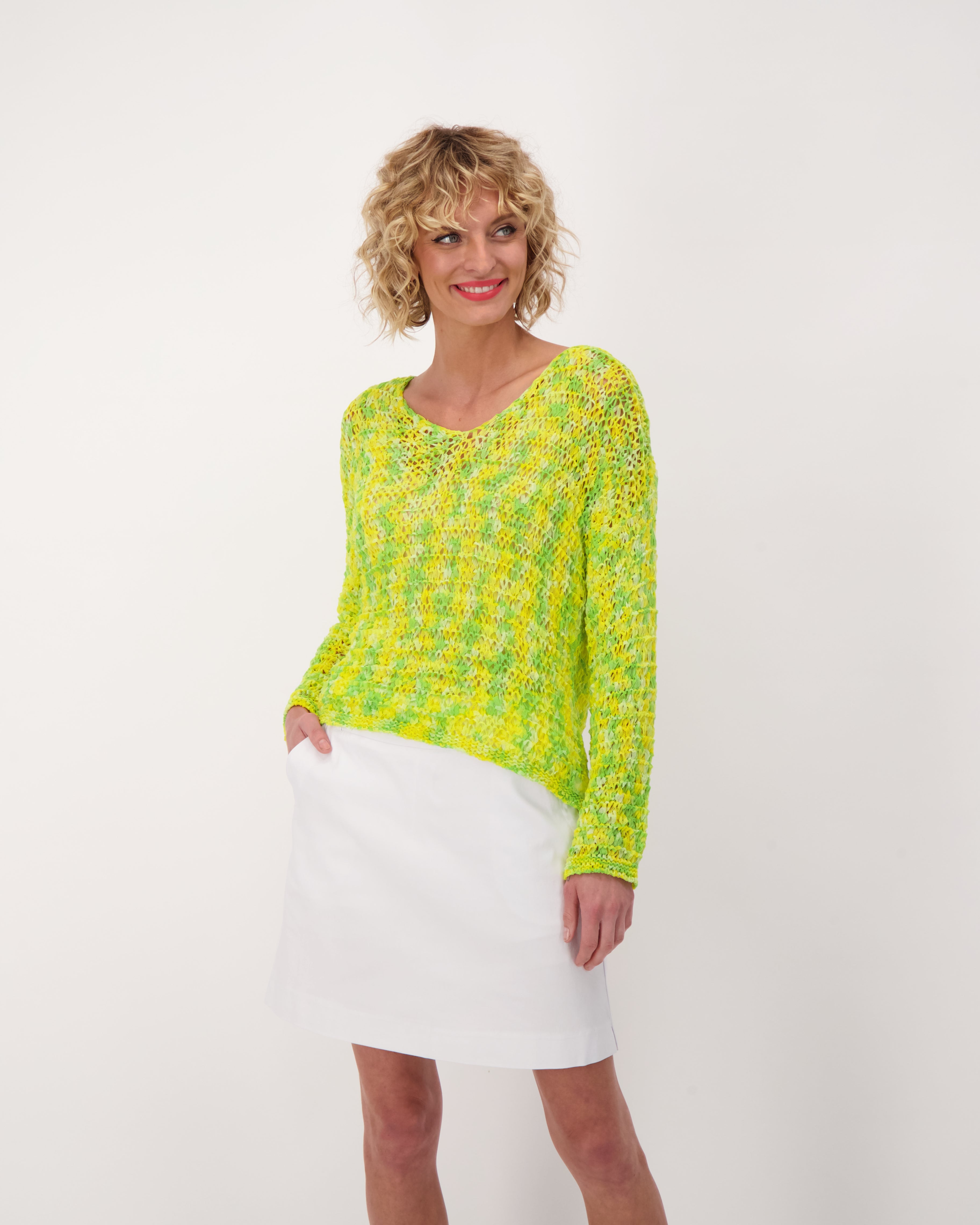 Marled Crochet Sweater