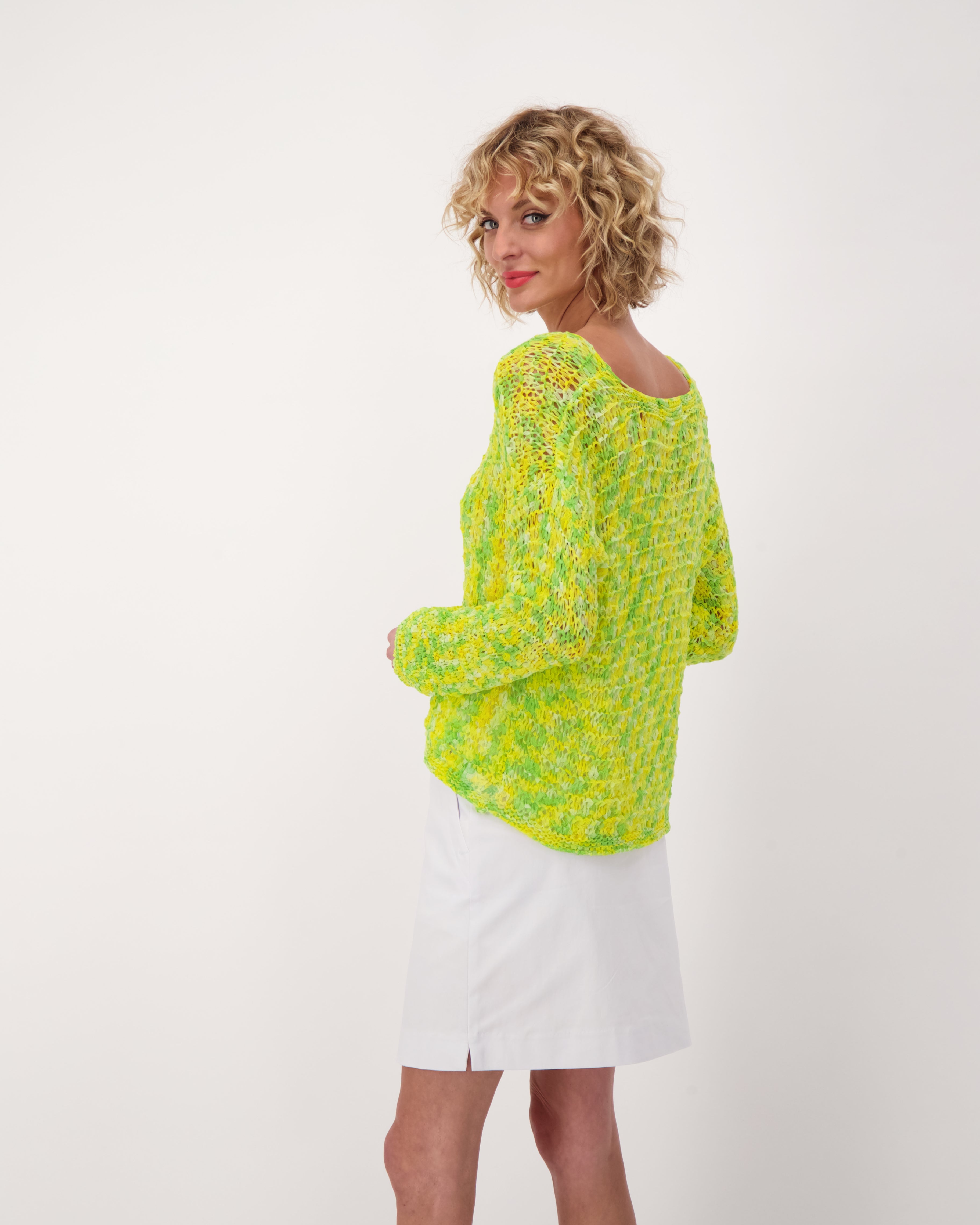 Marled Crochet Sweater