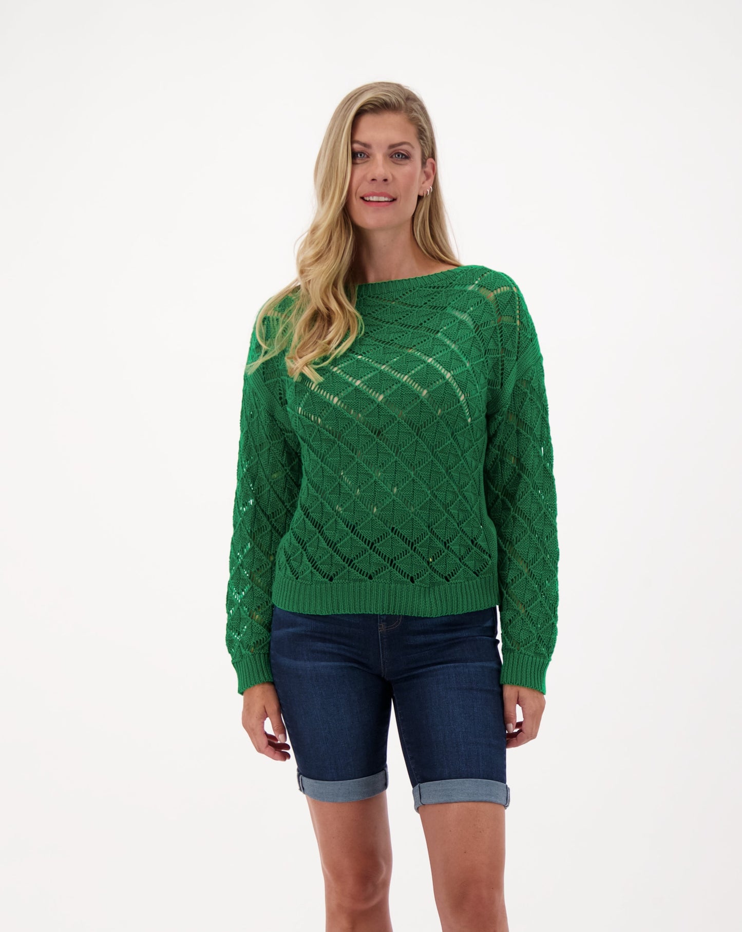 Green Crochet Sweater