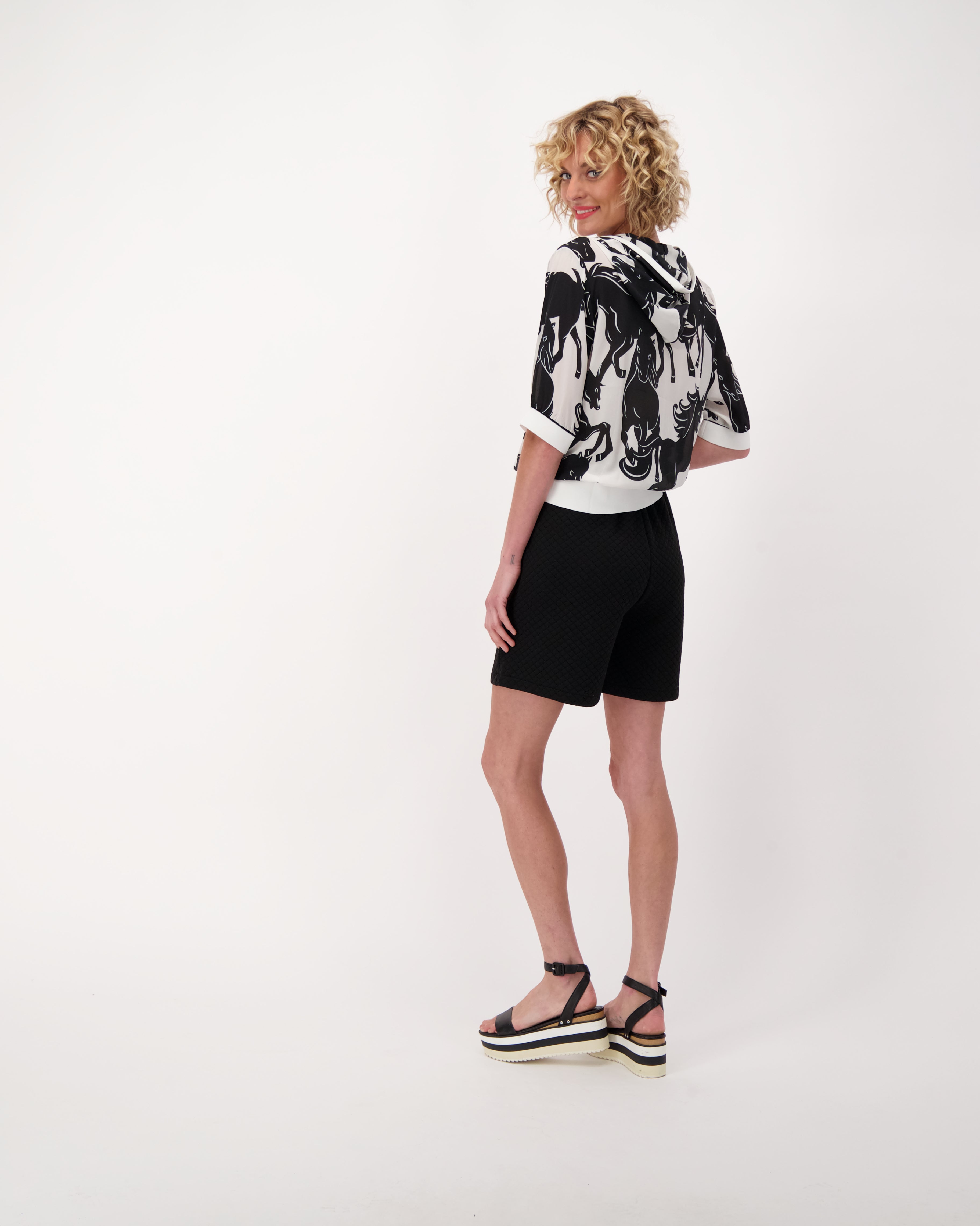 Relax Fit Textured Summer Short