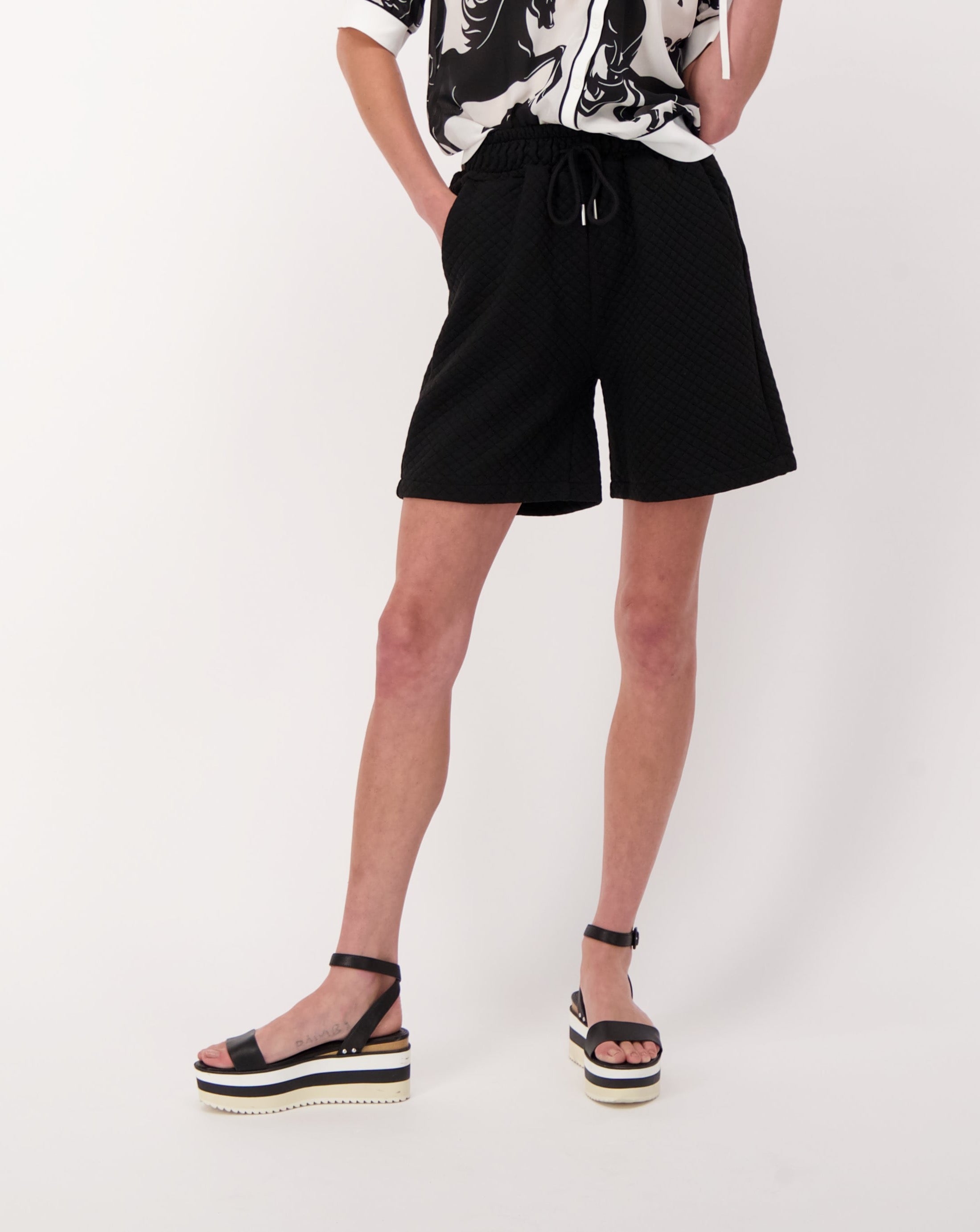 Relax Fit Textured Summer Short